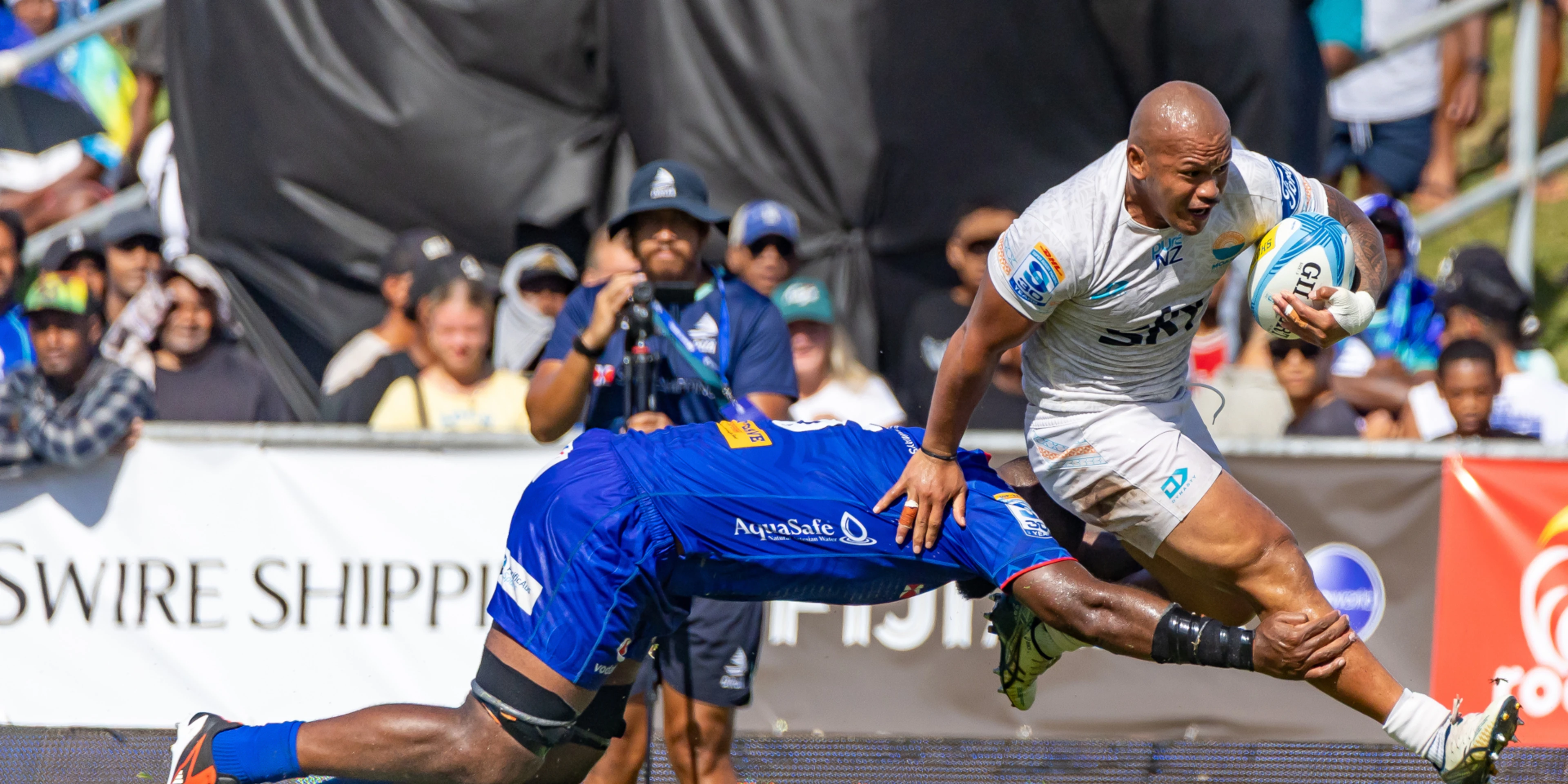 Fai'ilagi bags hat-trick as Moana stun Drua in Super Rugby