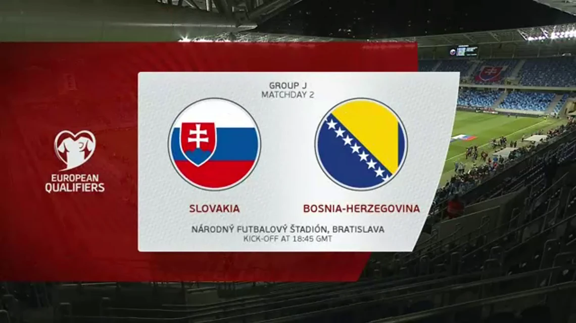 UEFA Euro 2024 Qualifier | Group J | Slovakia v Bosnia and Herzegovina | Highlights