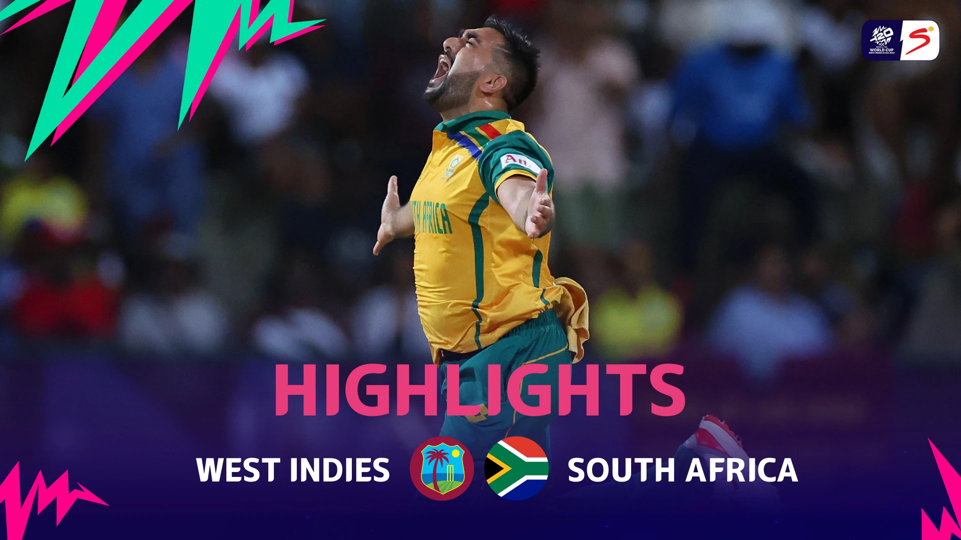West Indies v South Africa | Match Highlights | CC T20 World Cup Group B
