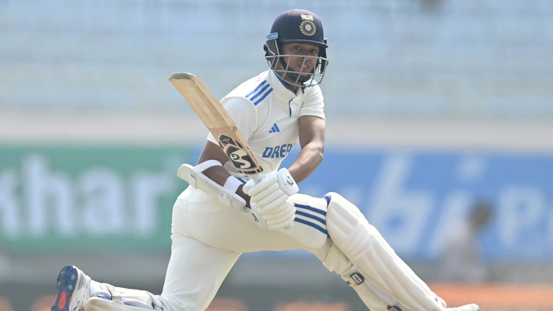 Jaisal falls after fifty, India reel at 176-6