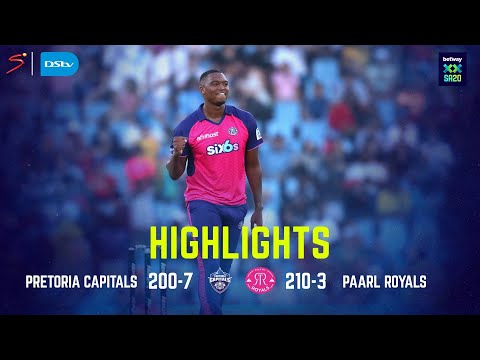 Pretoria Capitals V Paarl Royals | Match Highlights | Betway SA20 ...