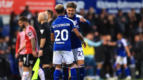 Ipswich go top of Championship with comeback win over Saints