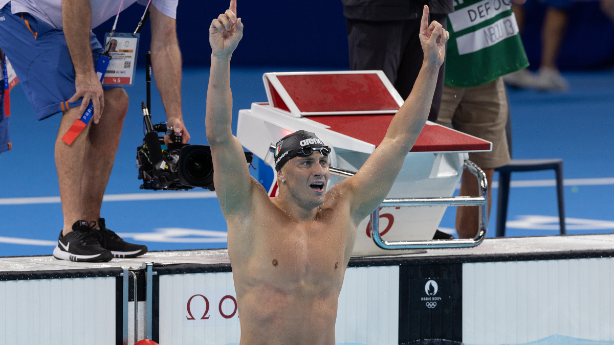 Italy's Martinenghi wins men's Olympic 100m breaststroke gold