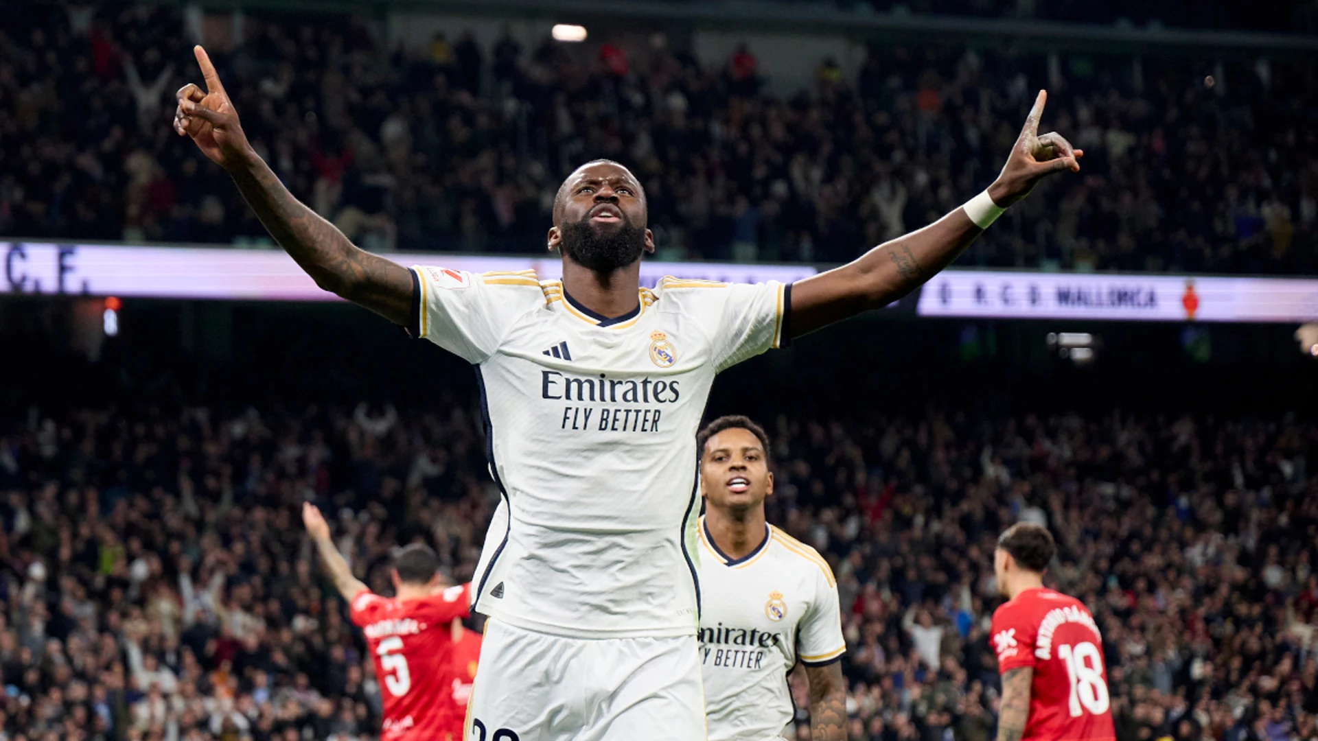 Rudiger earns leaders Real Madrid narrow win against Mallorca