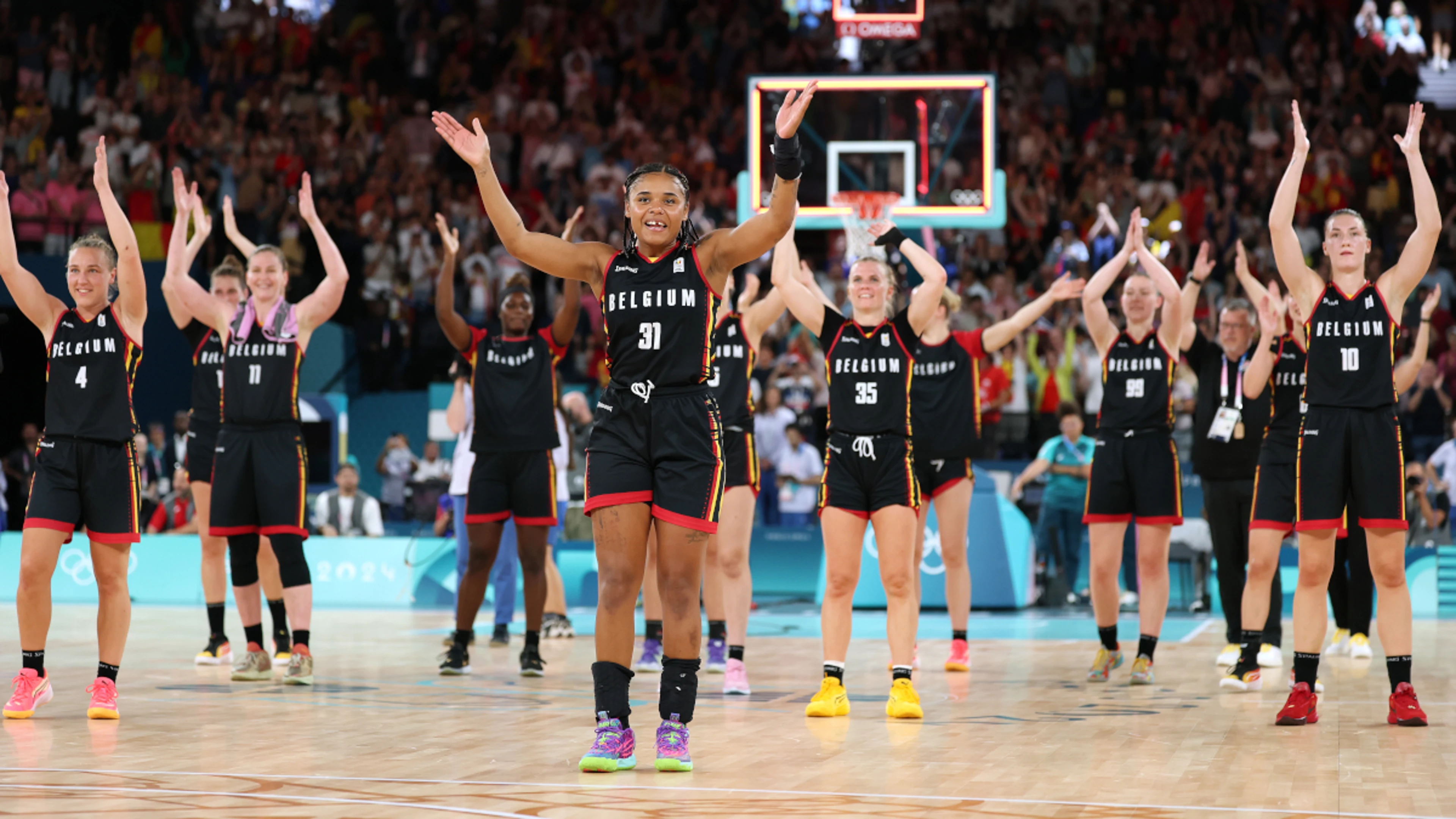 Belgium shock Spain while Opals get revenge to reach Paris final four