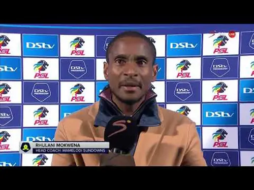 Sundowns coach Rhulani Mokwena sums up the game in less than 60 seconds | DStv Premiership