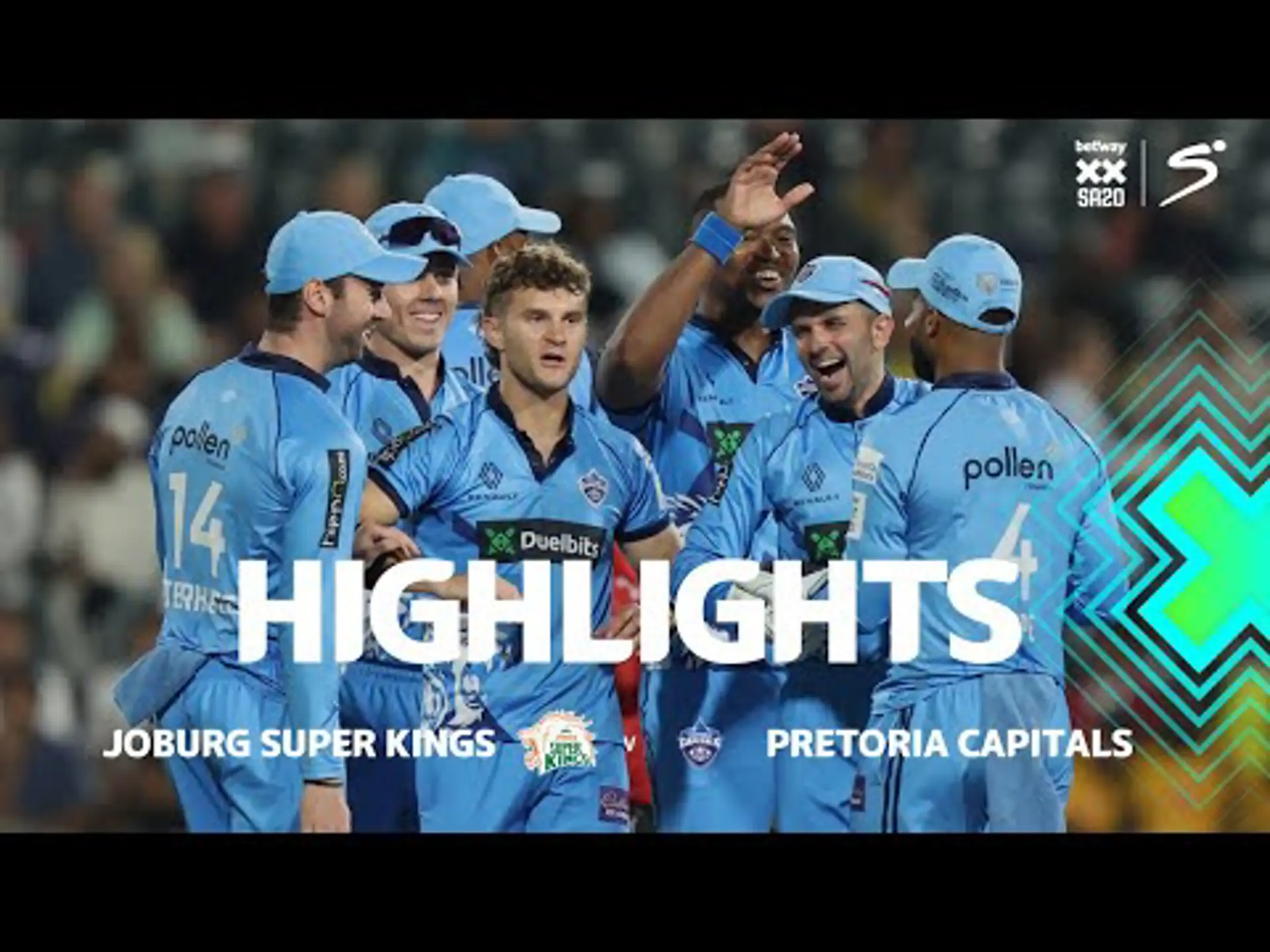 Joburg Super Kings v Pretoria Capitals | Betway SA20 | Short Highlights