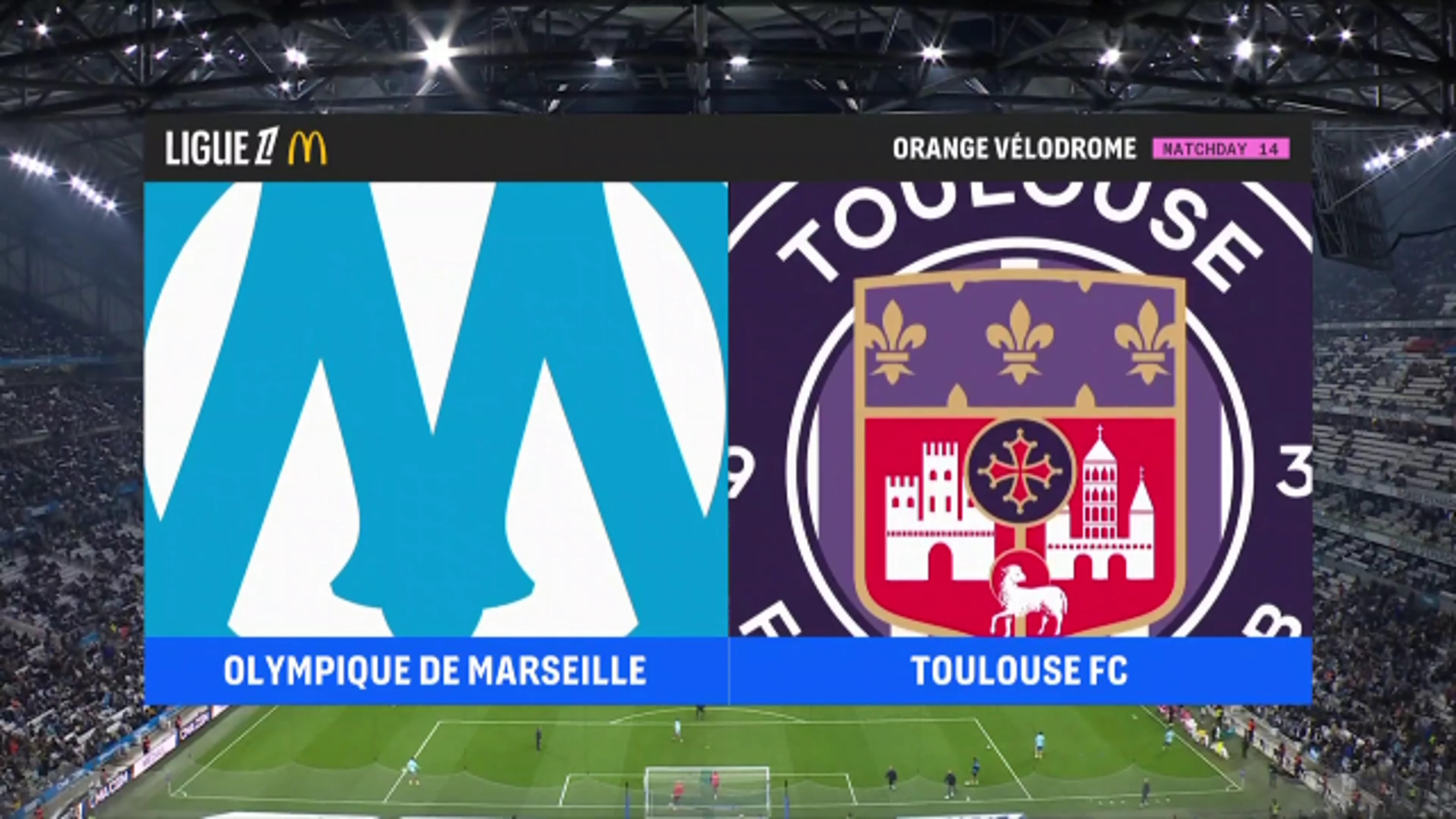 Olympique Marseille v Toulose | Match Highlights | French Ligue 1