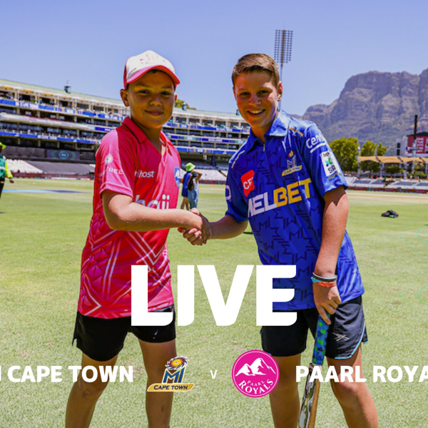 LIVE: SA20 - MI Cape Town v Paarl Royals