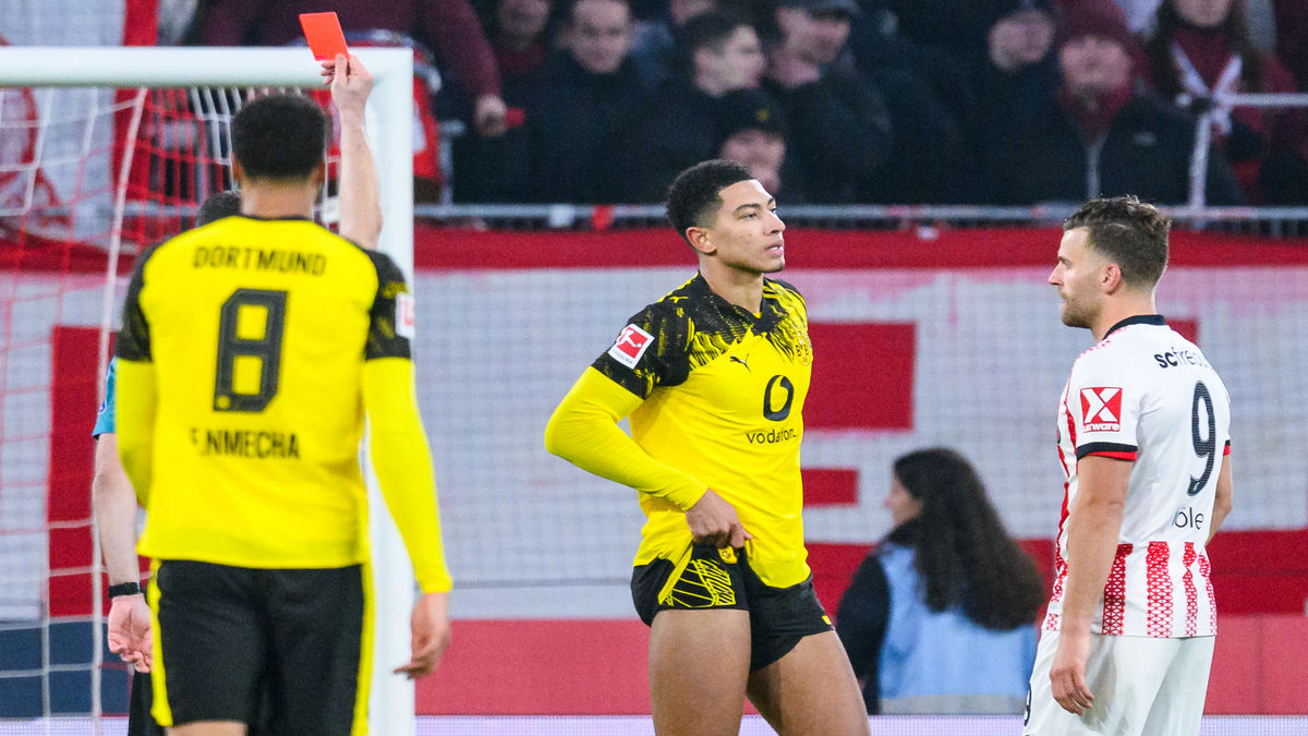 Dortmund held at Freiburg after Bellingham sees red