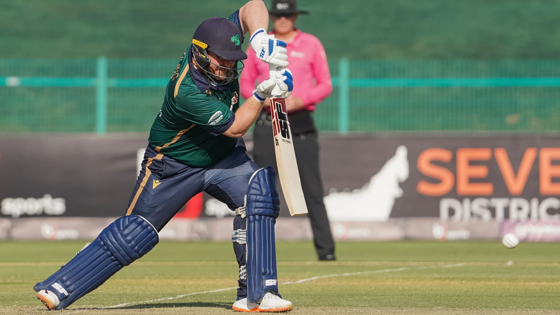 Stirling leads Ireland to competitive score in third ODI