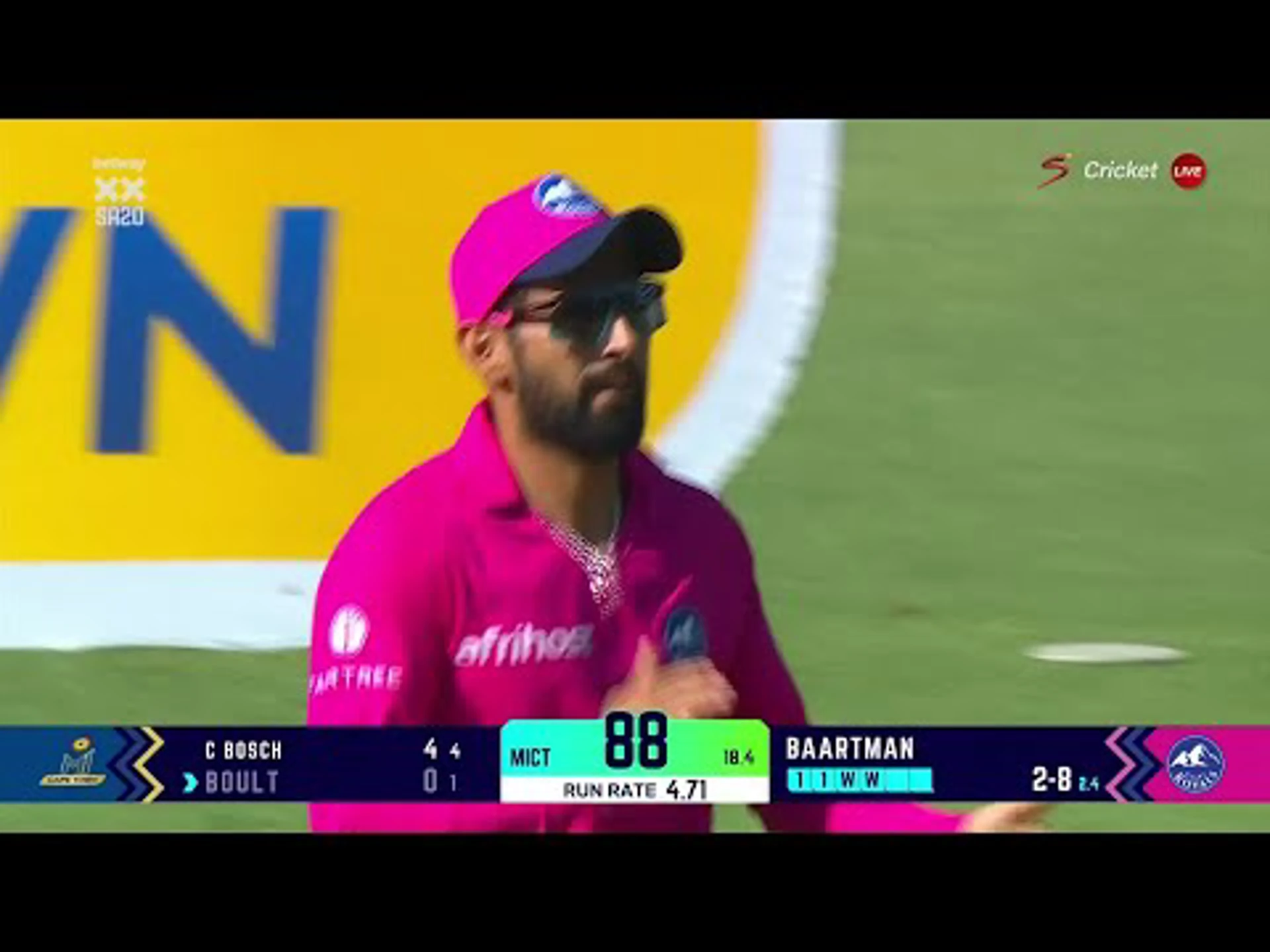 Sikandar Raza 4 | MI Cape Town v Paarl Royals | Betway SA20