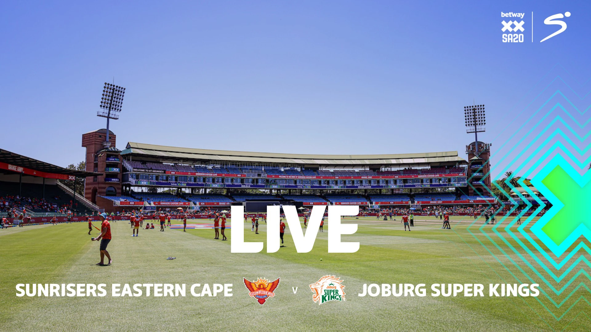 LIVE: SA20 - Sunrisers E Cape v Joburg S Kings
