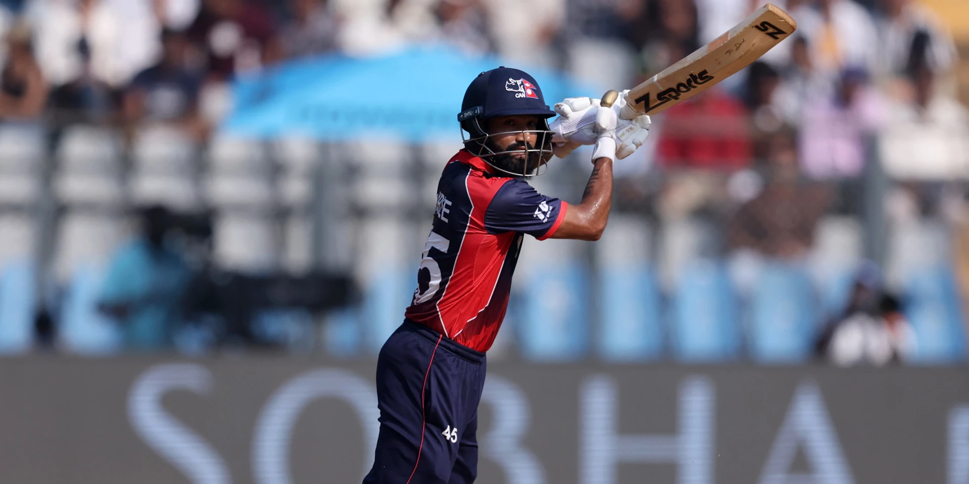 Nepal recover from 46-5 to post 133-8 against West Indies