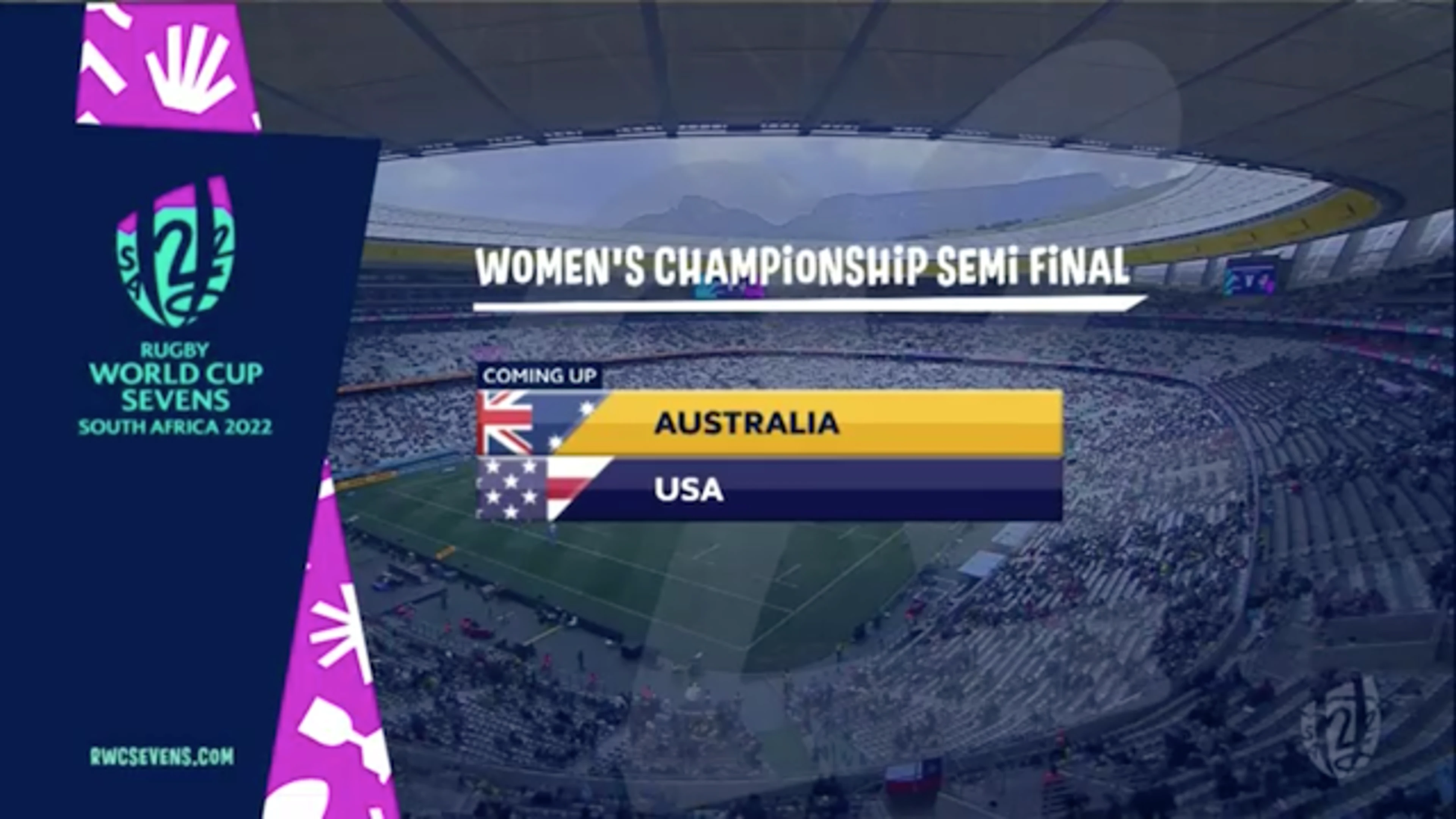 Rugby World Cup Sevens | Women | SF 2 | Australia v USA | Highlights