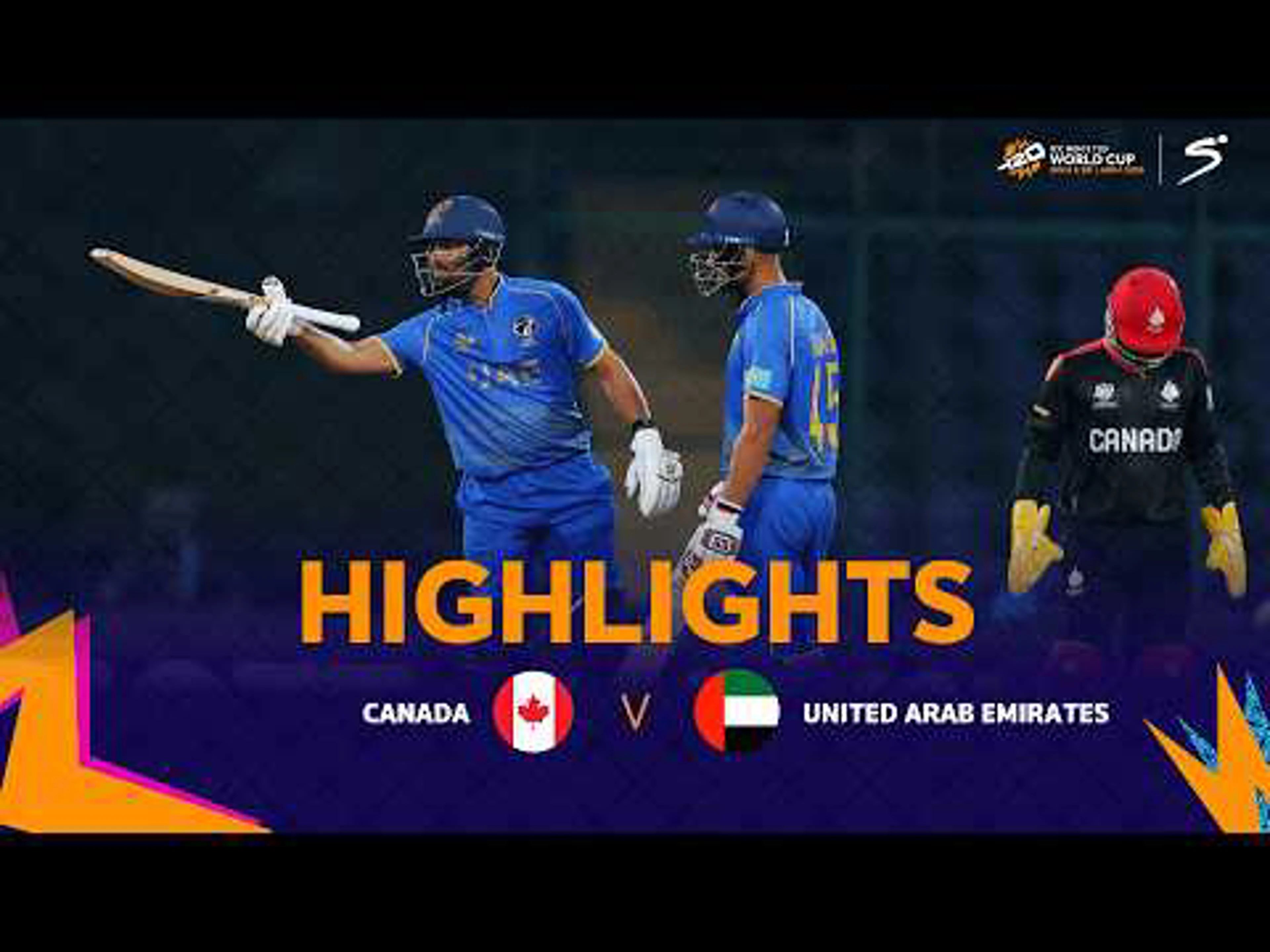 Canada v UAE | Match Highlights | ICC T20 World Cup Group D