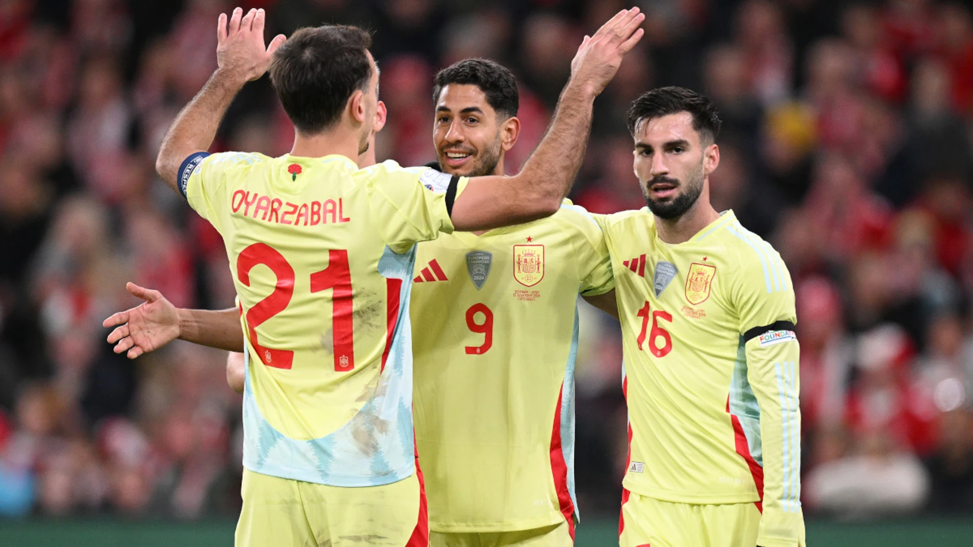 Spain top Nations League group with win at Denmark