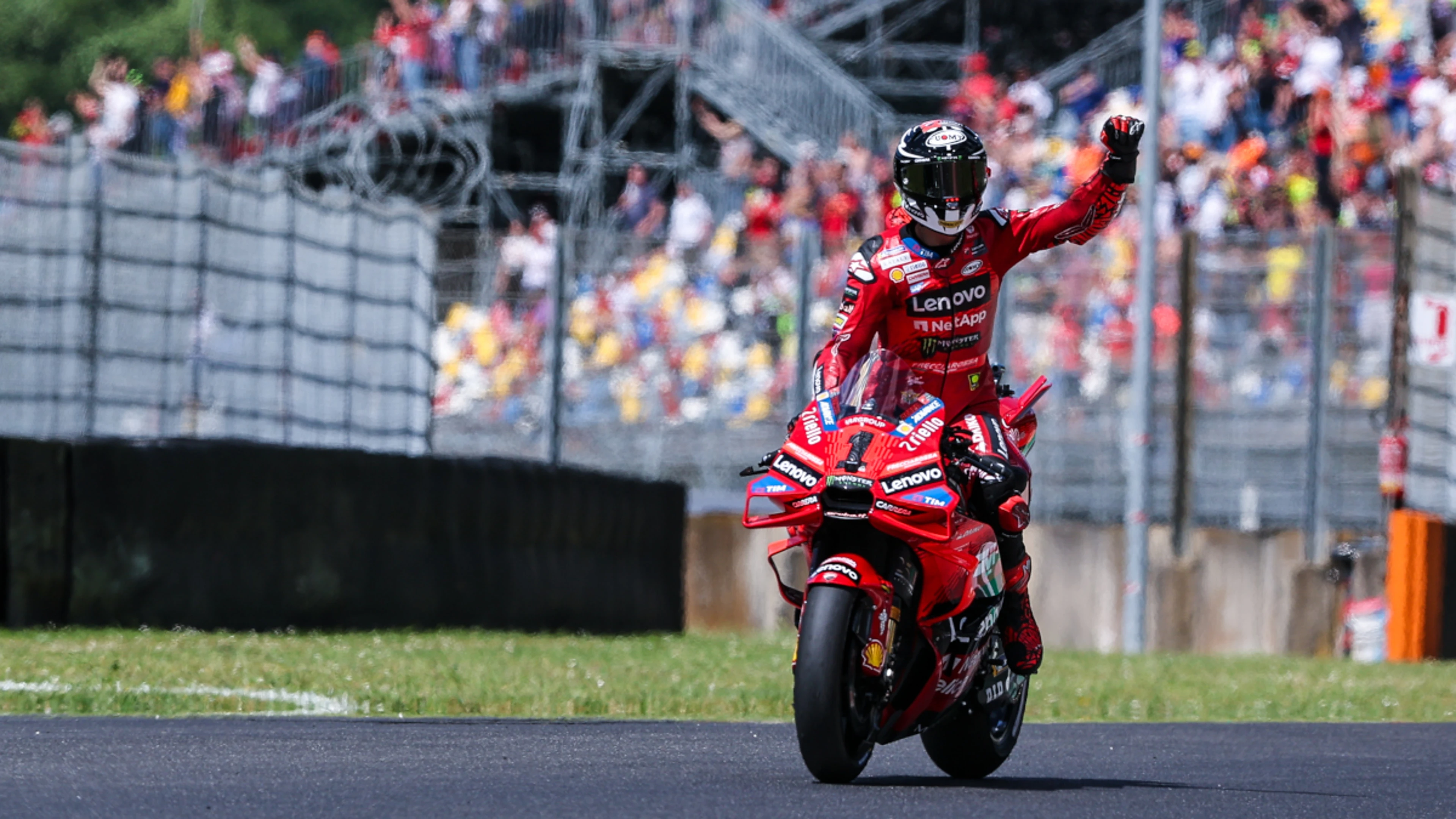Bagnaia claims third consecutive home Italian MotoGP