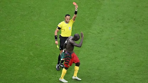 2022 FIFA World Cup | Group G | Cameroon v Brazil | Winning goal and red card for Vincent Aboubakar