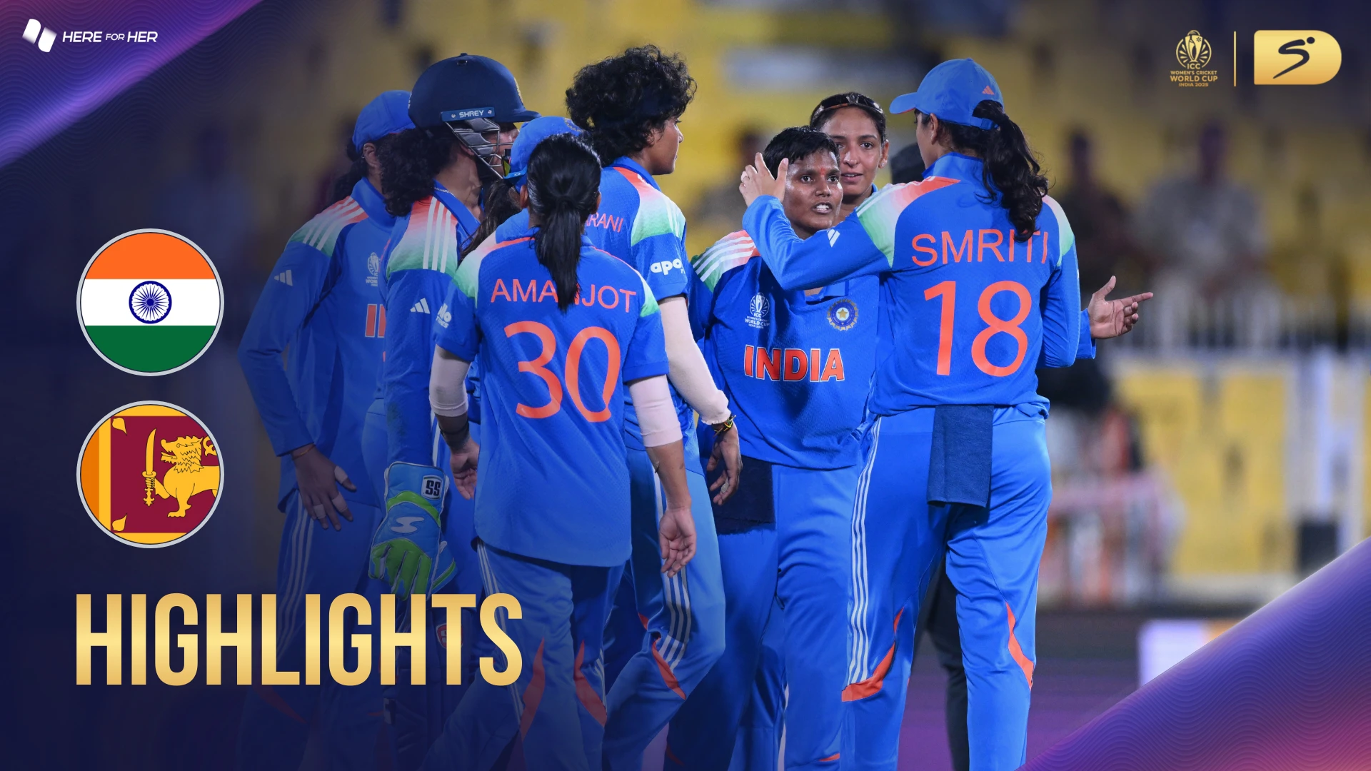 India W v Sri Lanka W | Match Highlights | ICC Women's CWC 2025