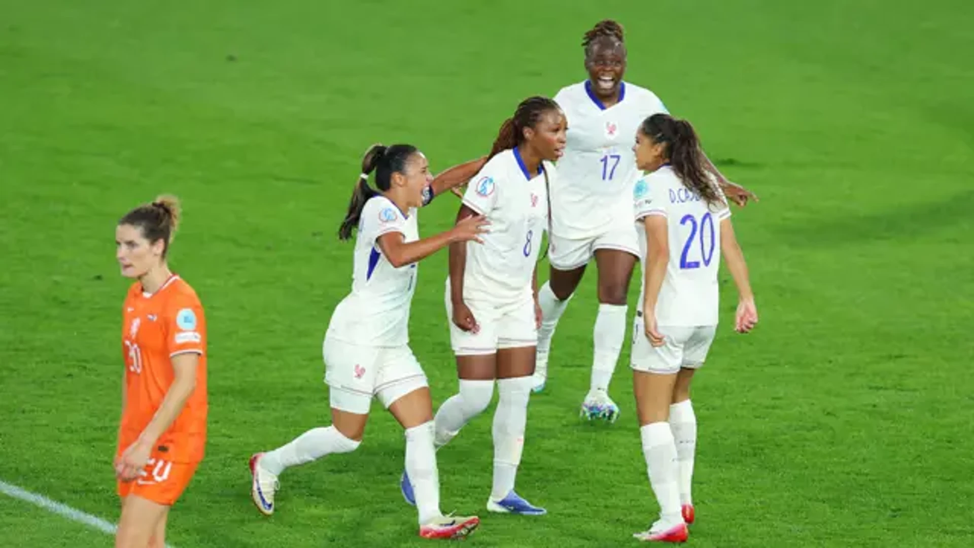 DUTCH CRASH OUT: Cascarino powers France into last eight 