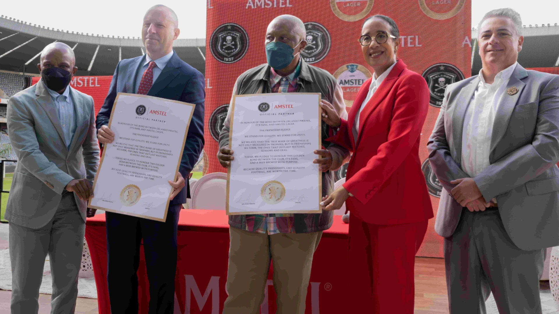 Pirates sign in a new era with Amstel Lager 