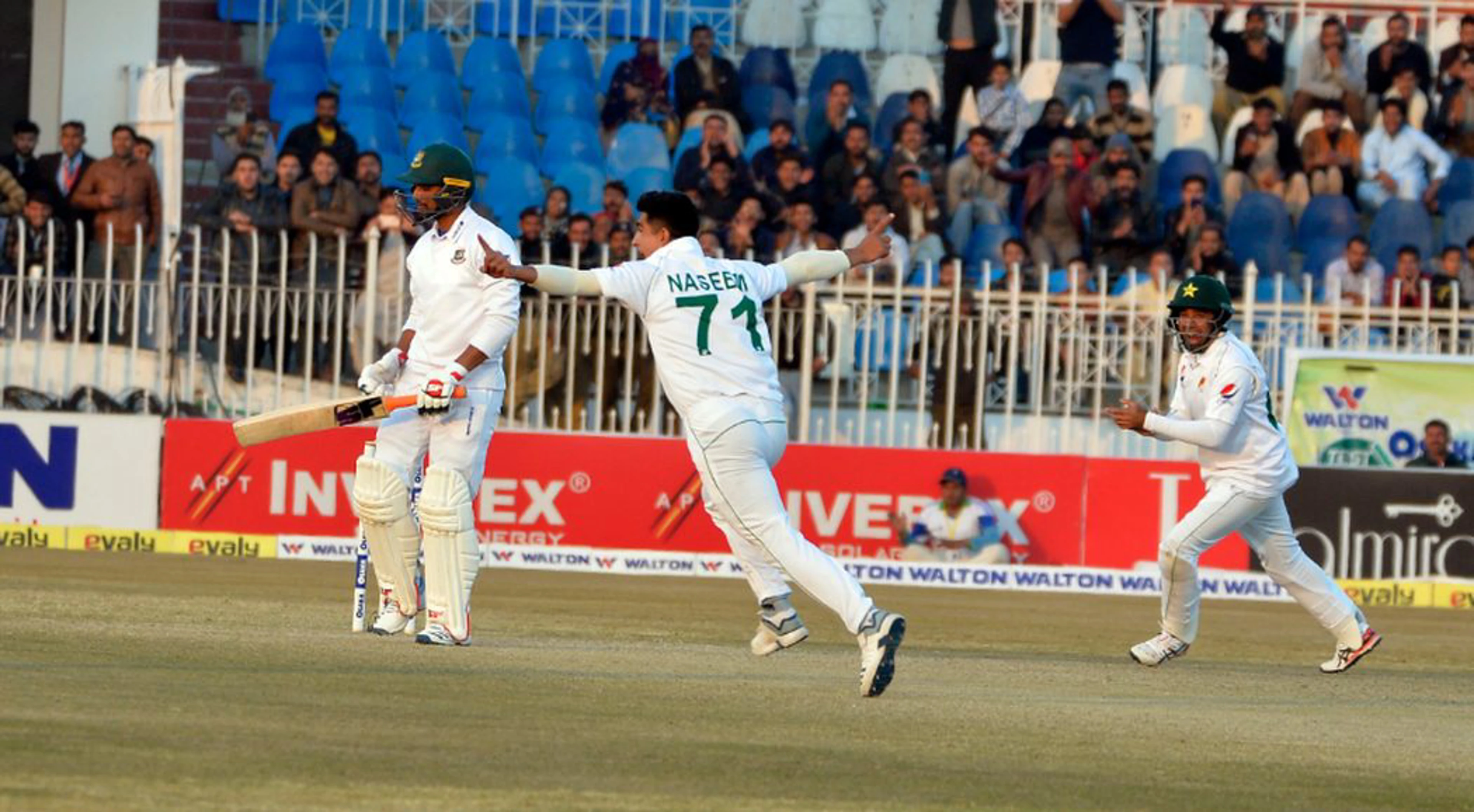 Naseem breaks hat-trick record as Bangladesh face defeat