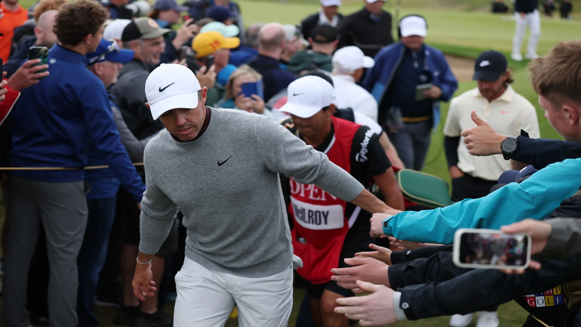 McIlroy pushed to solid British Open start by home support