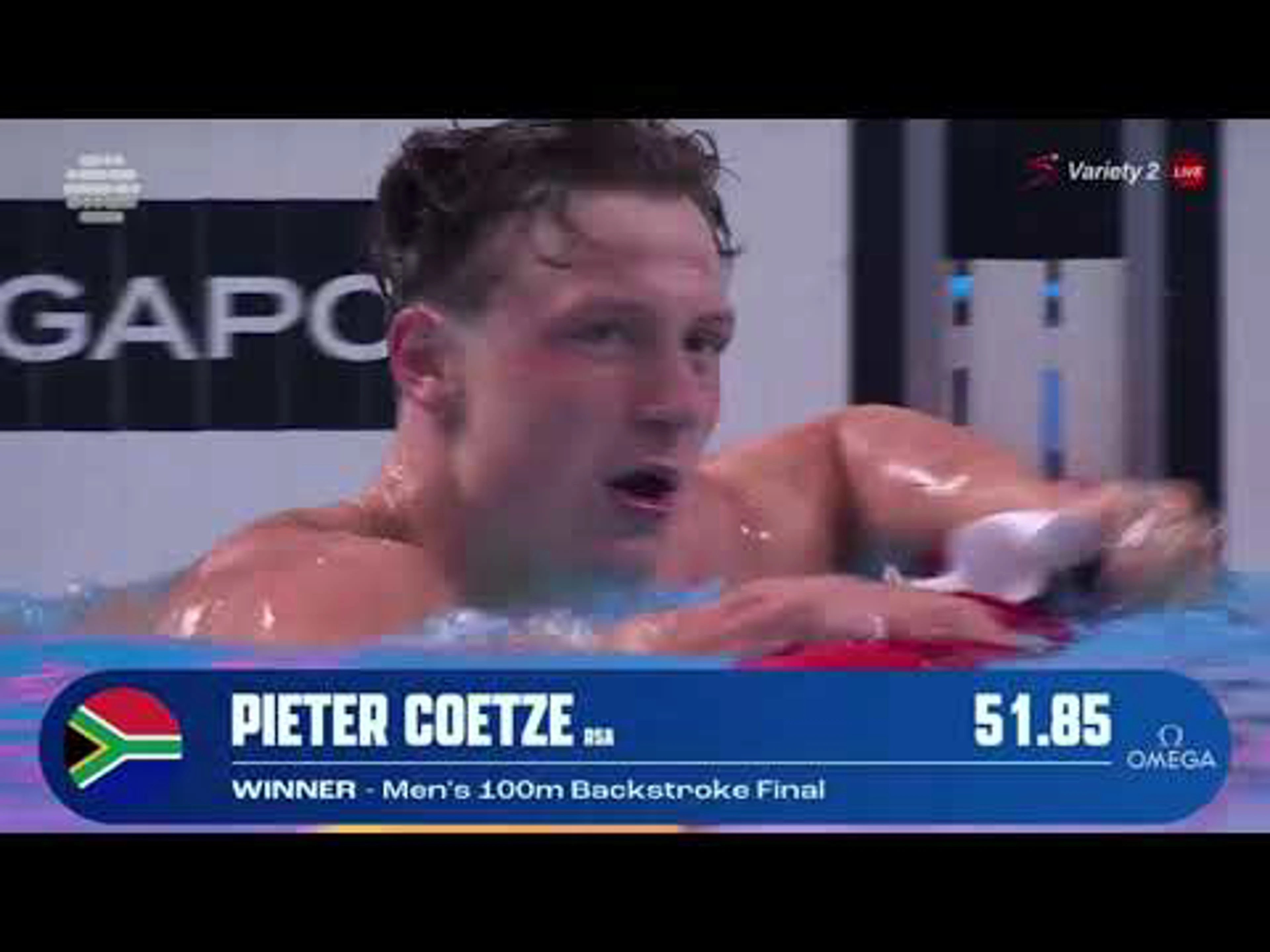 Pieter Coetzé wins gold for South Africa