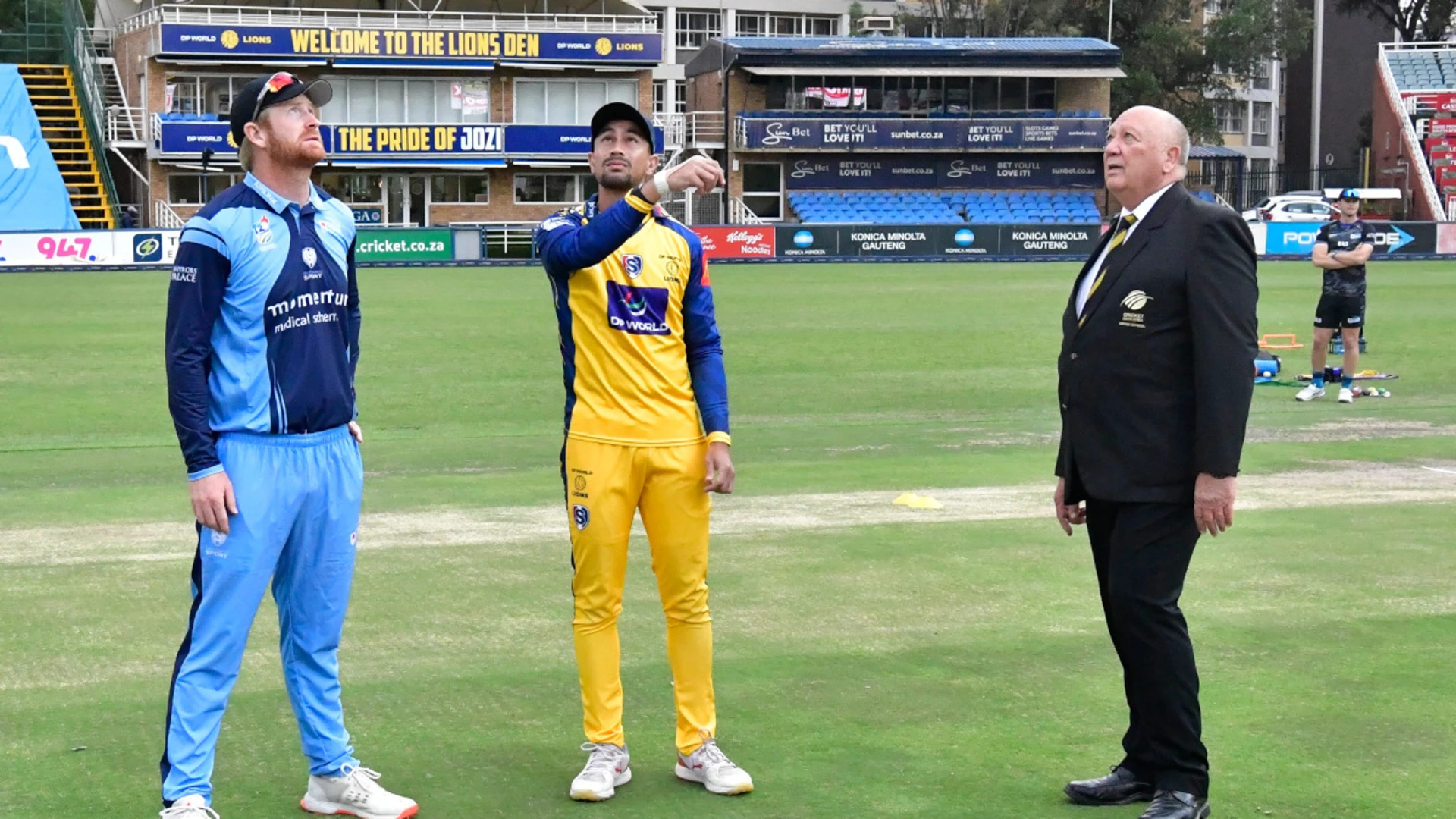 Bjorn Fortuin, captain of the DP World Lions, won the toss and opted to bowl in the T20 Challenge Qualifier 1 against the Momentum Multiply Titans at DP World Wanderers on Tuesday.