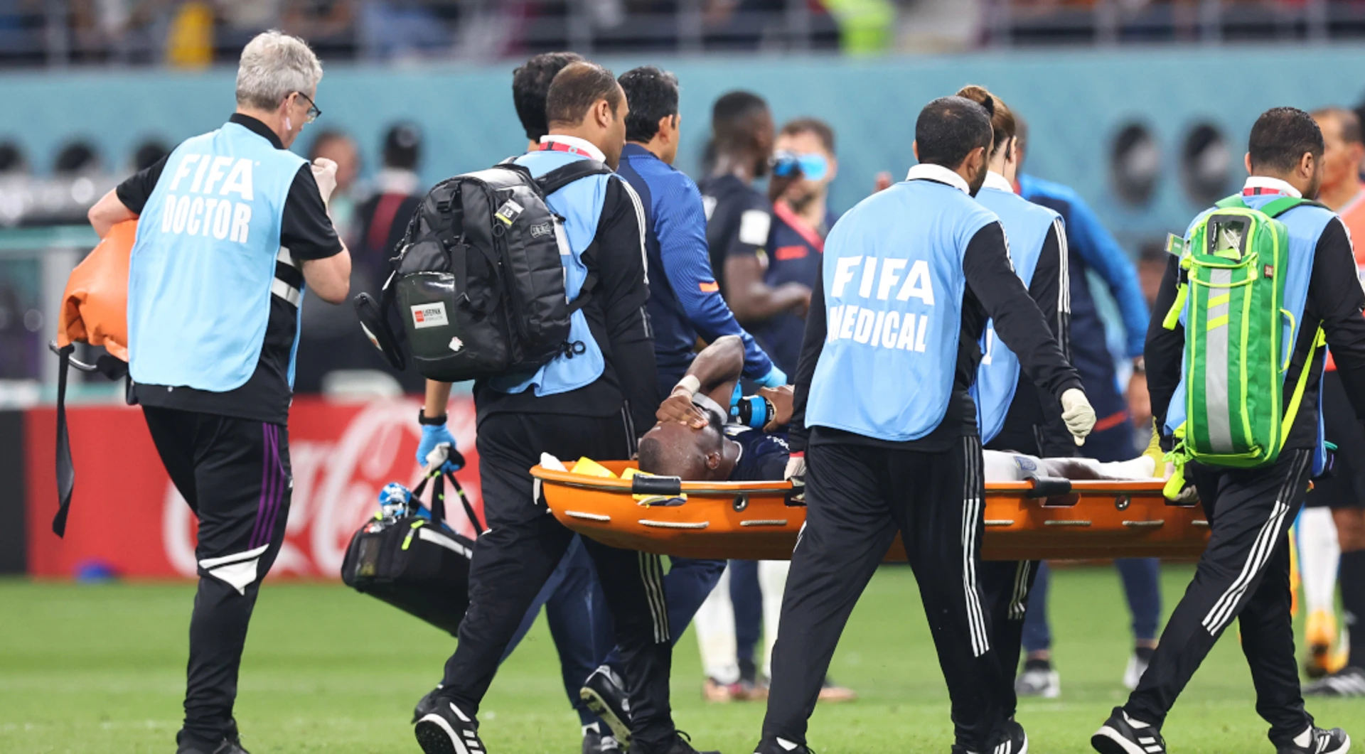 Ecuador's 'Superman' Valencia taken off pitch on stretcher