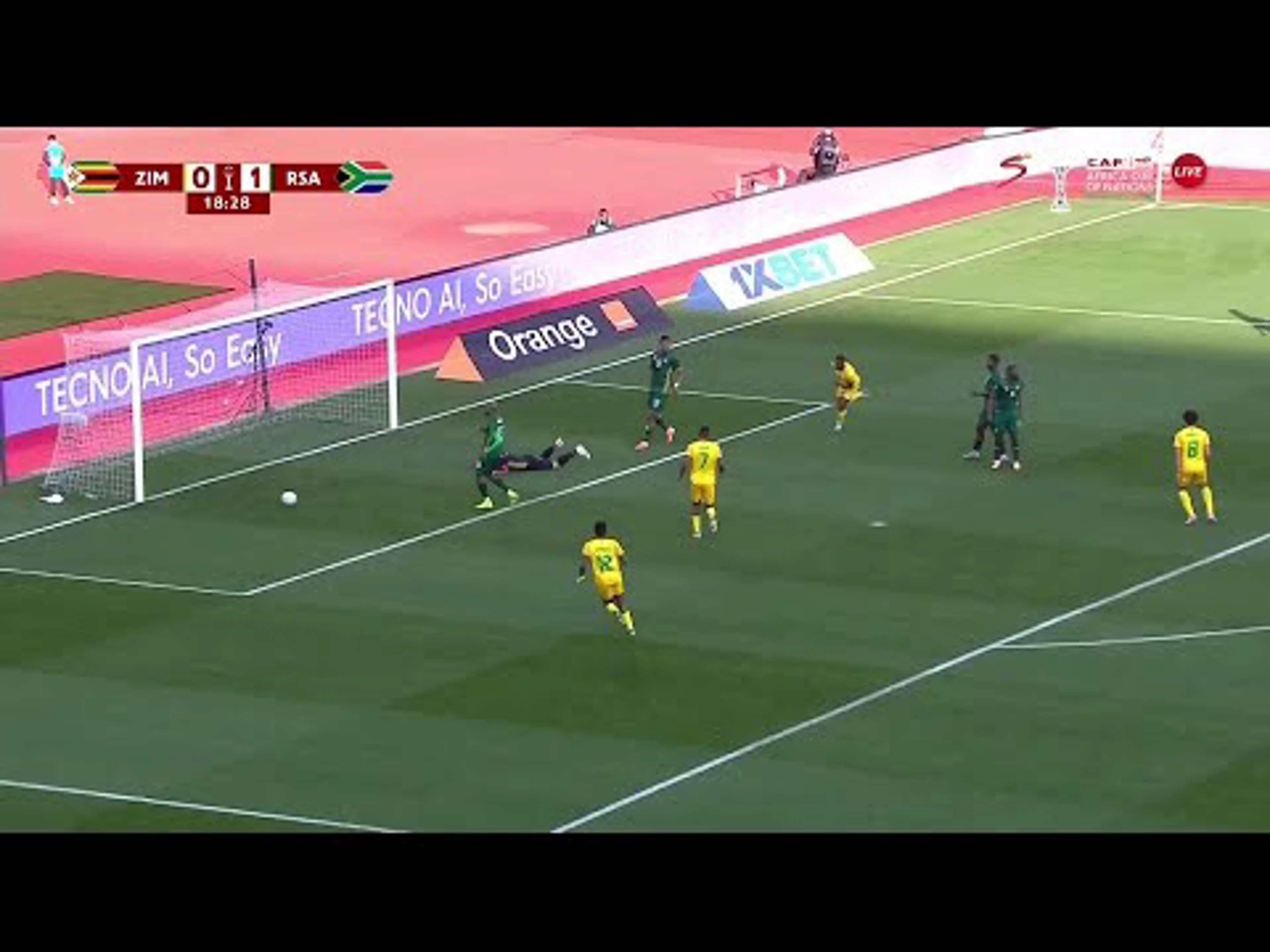 Tawanda Maswanhise with a Spectacular Short Goal vs. South Africa
