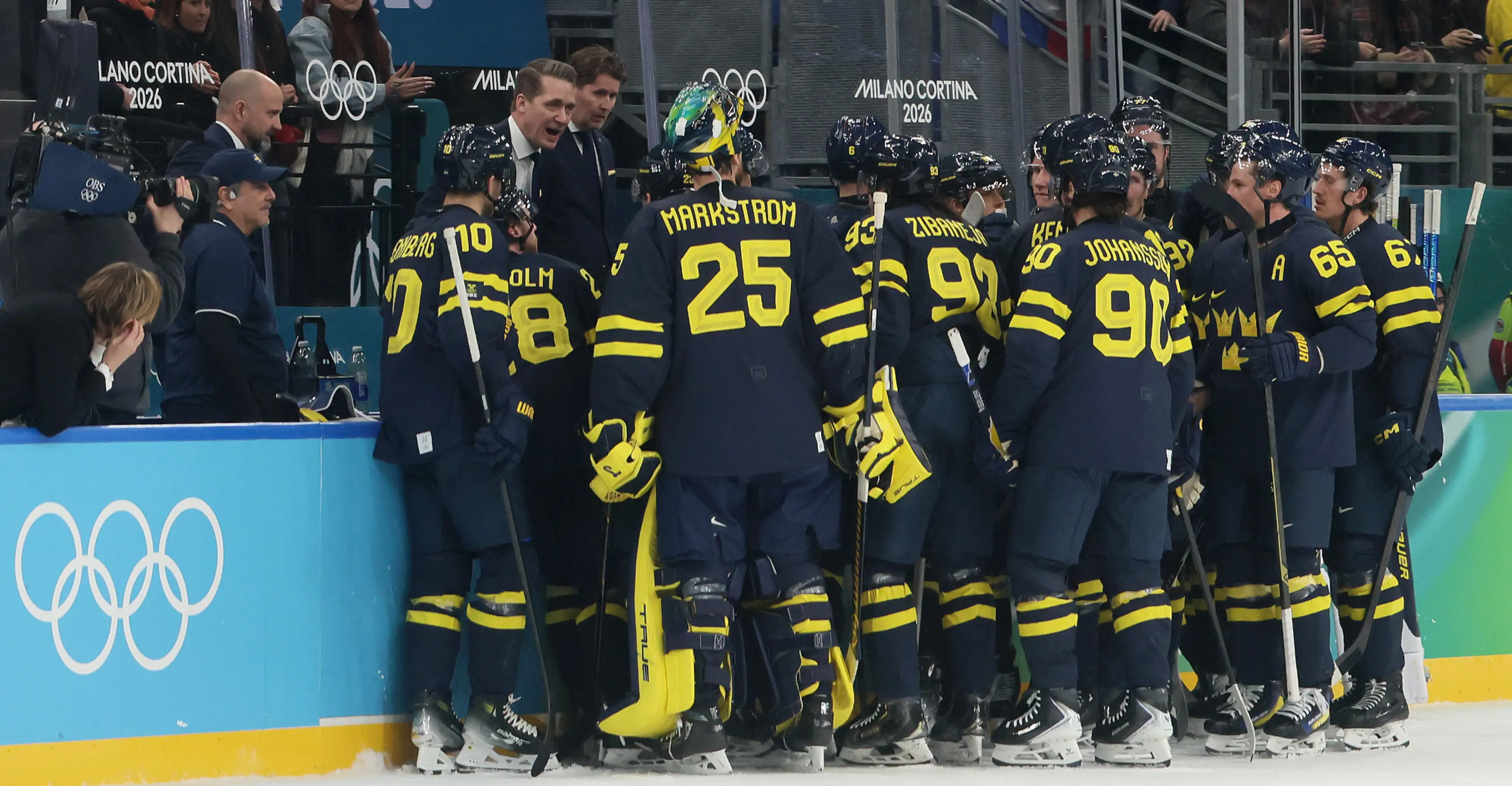 Sweden to face USA in Olympic men's ice hockey quarter-finals