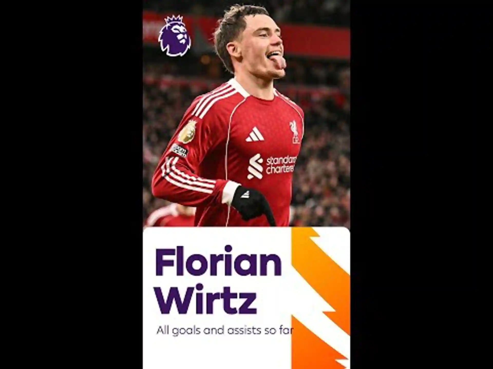 All of Wirtz goals and assists in his last 13 games