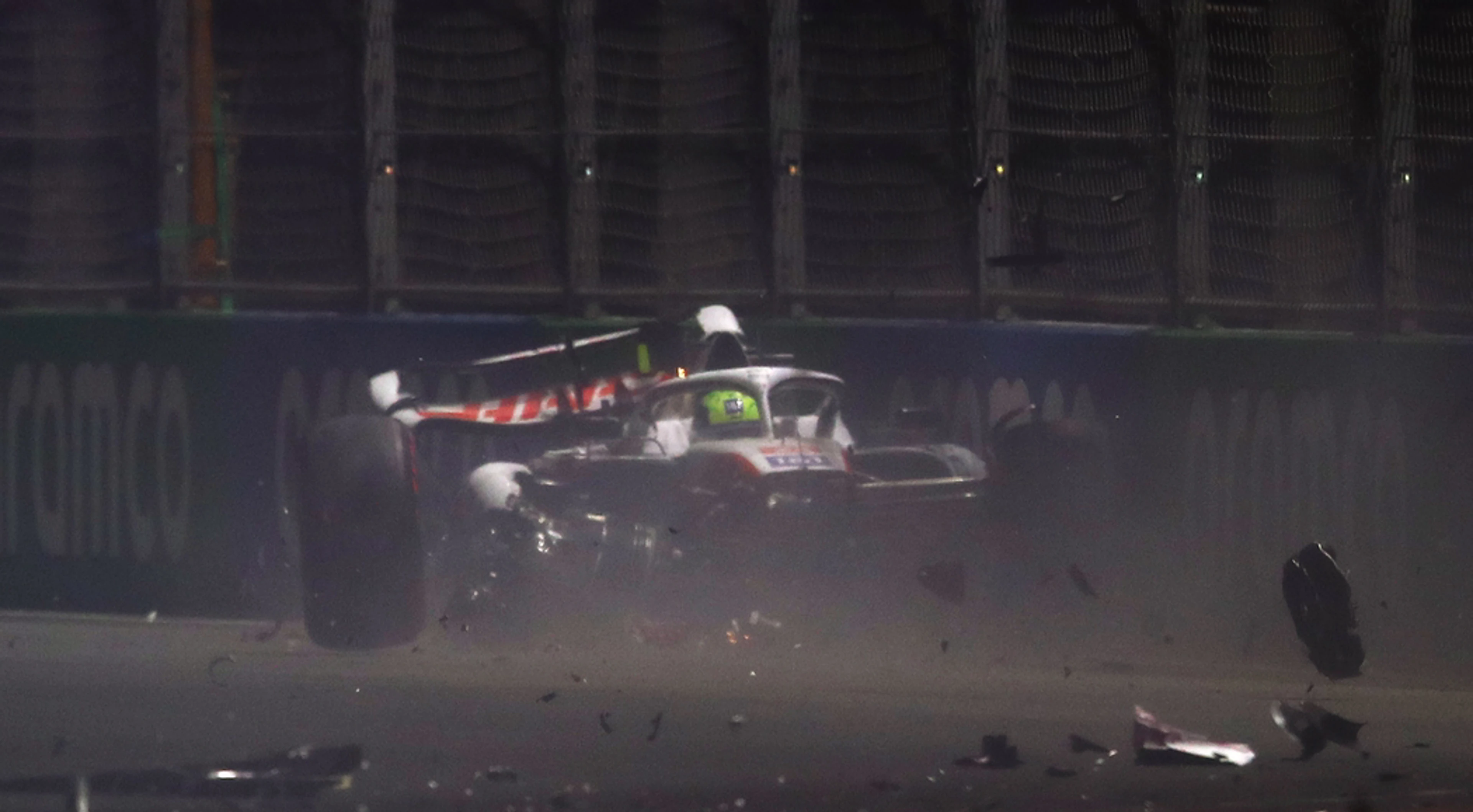 Schumacher suffers huge crash at Saudi Arabian Grand Prix