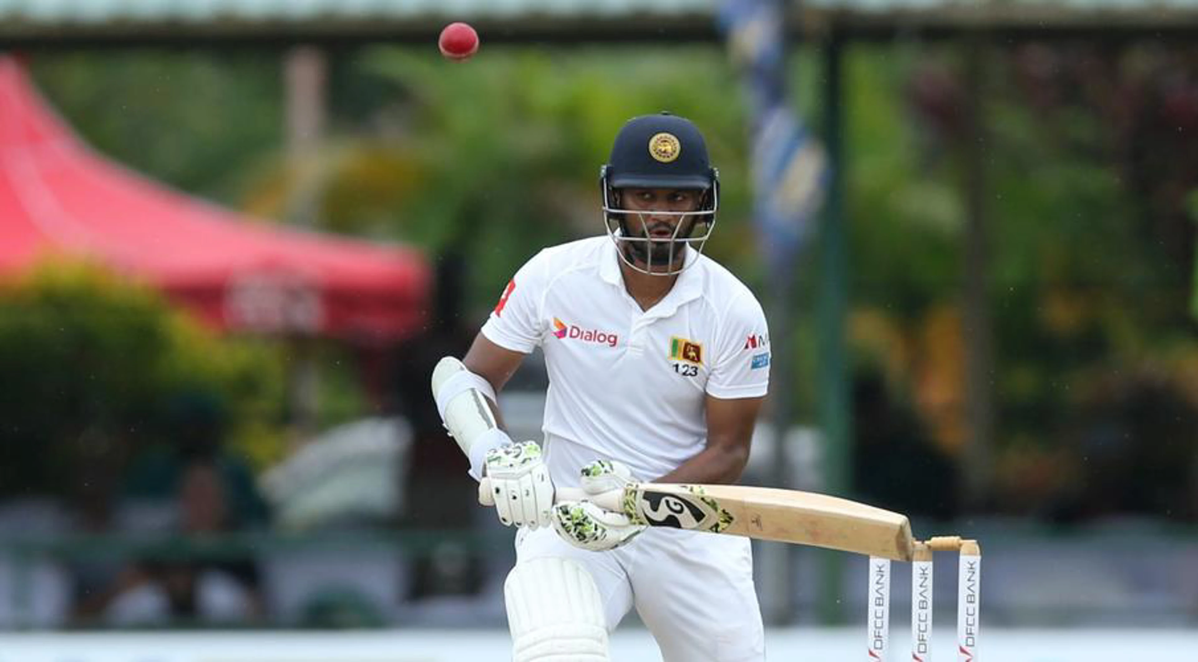 Karunaratne holds fort against Black Caps in overcast Colombo