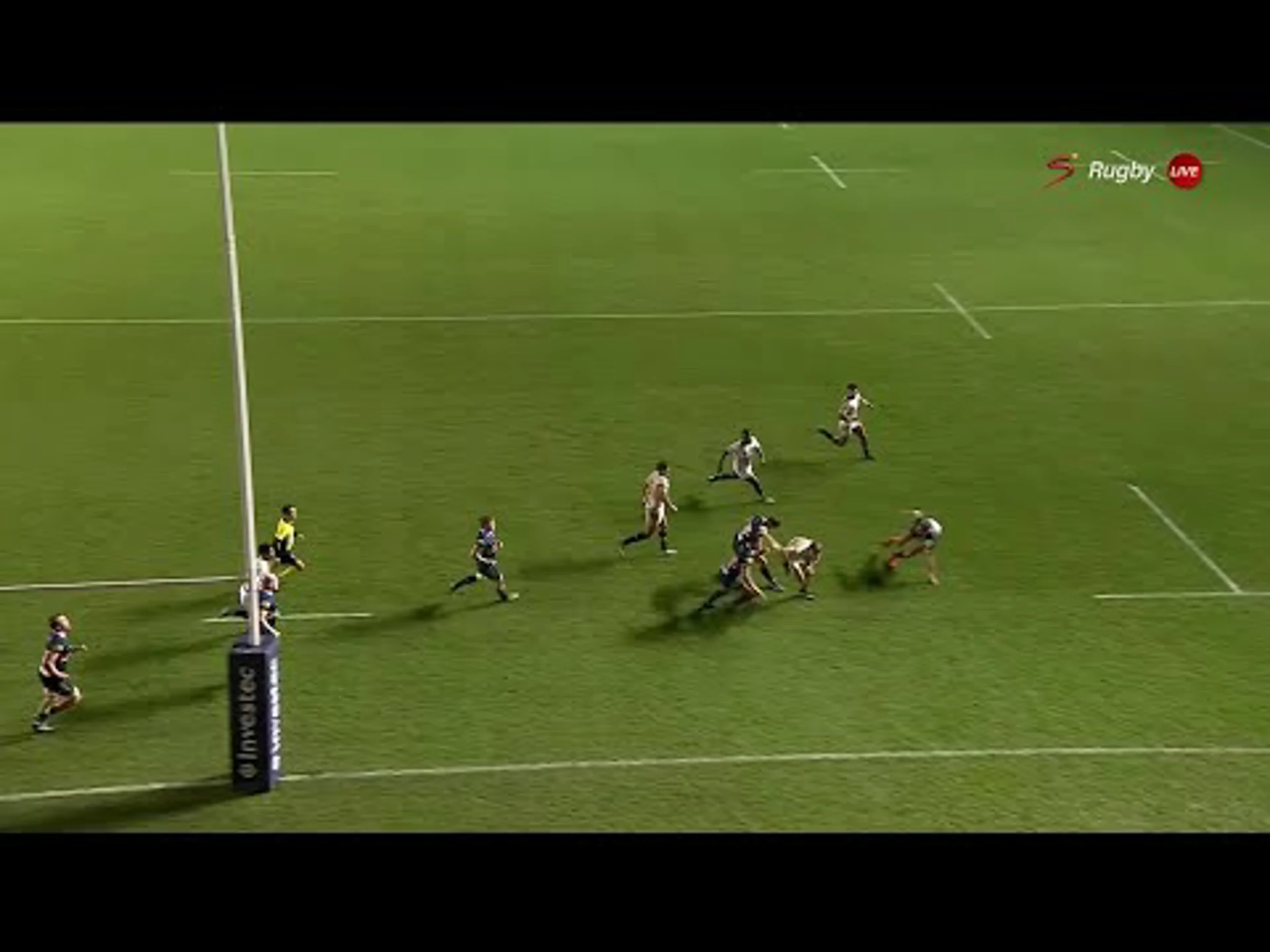 Ethan Hooker With a Try vs. Leicester Tigers