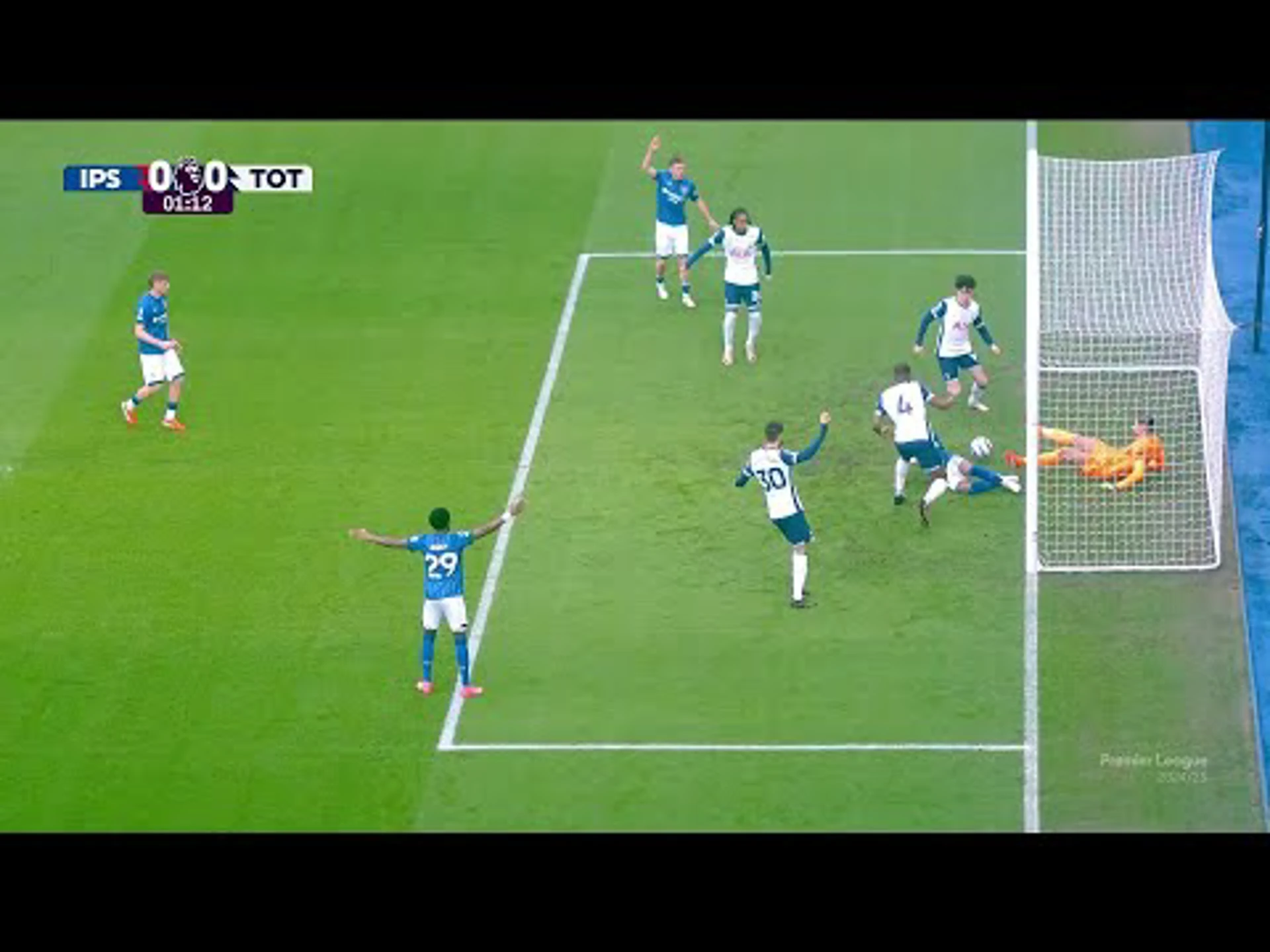 Guglielmo Vicario | 1ˢᵗ Minute Spectacular Gk Save v Ipswich Town