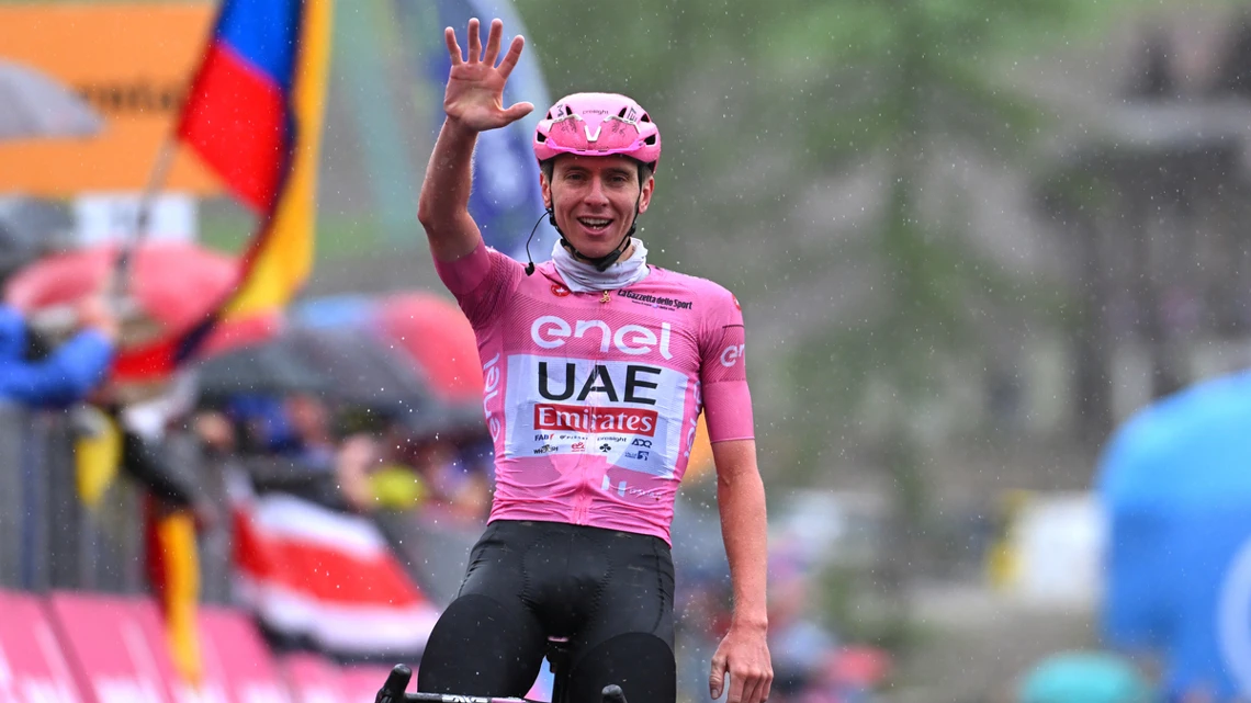 Pogacar continues Giro dominance on day of rider protests