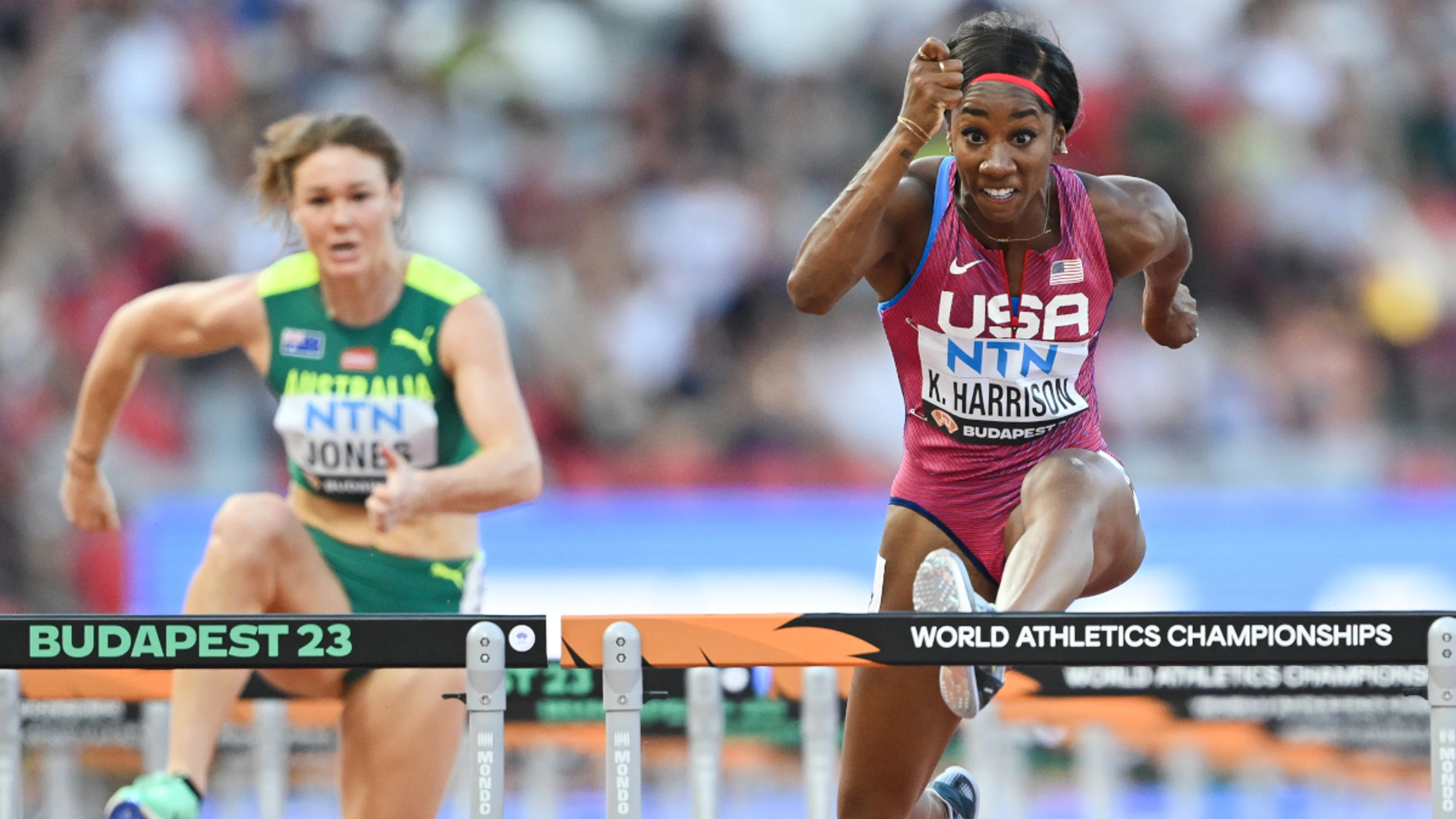 Harrison lays down hurdles marker, Amusan makes most of clearance to compete
