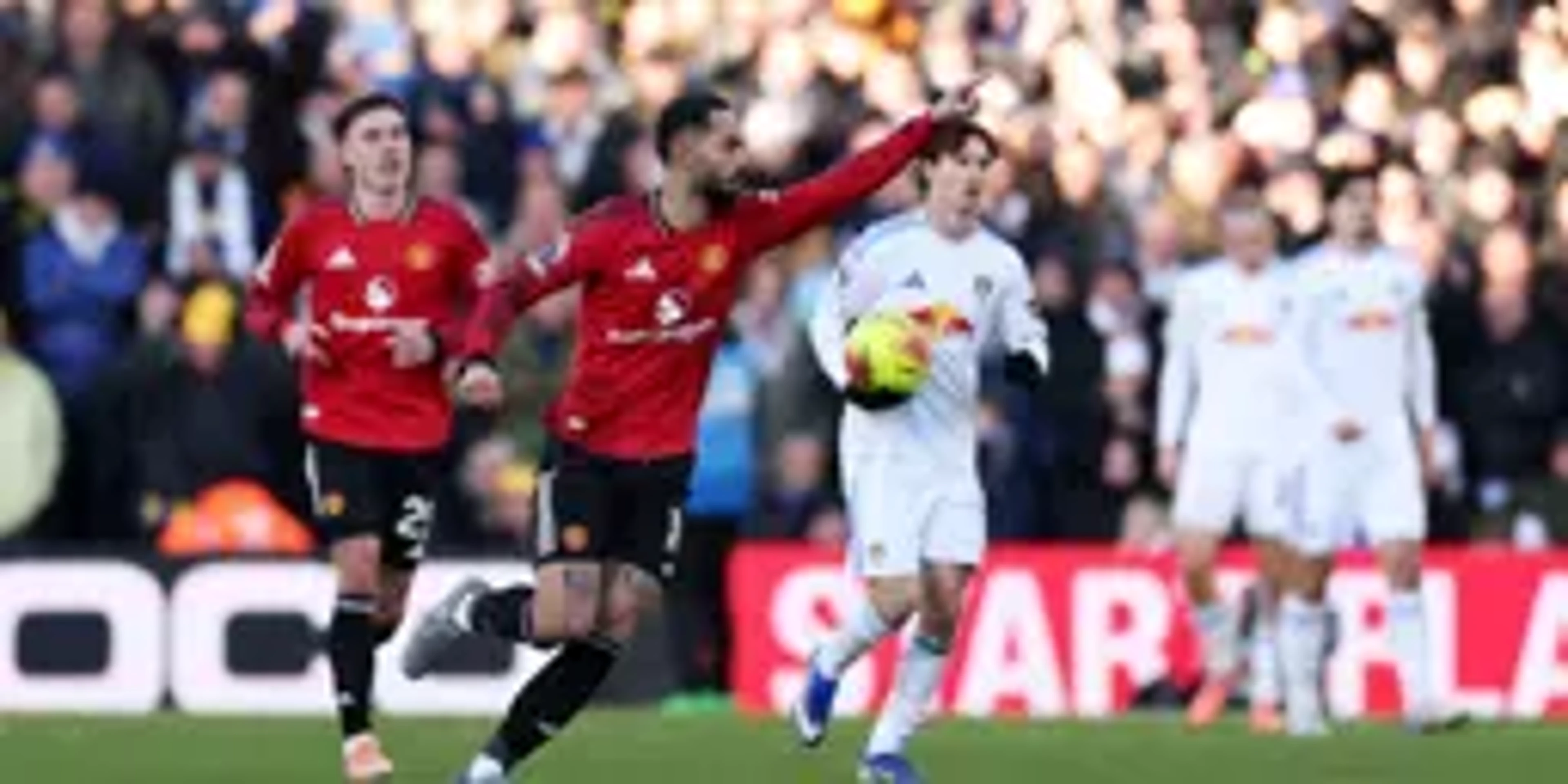 FROM THE BRINK: Cunha rescues Man Utd in draw with rivals Leeds