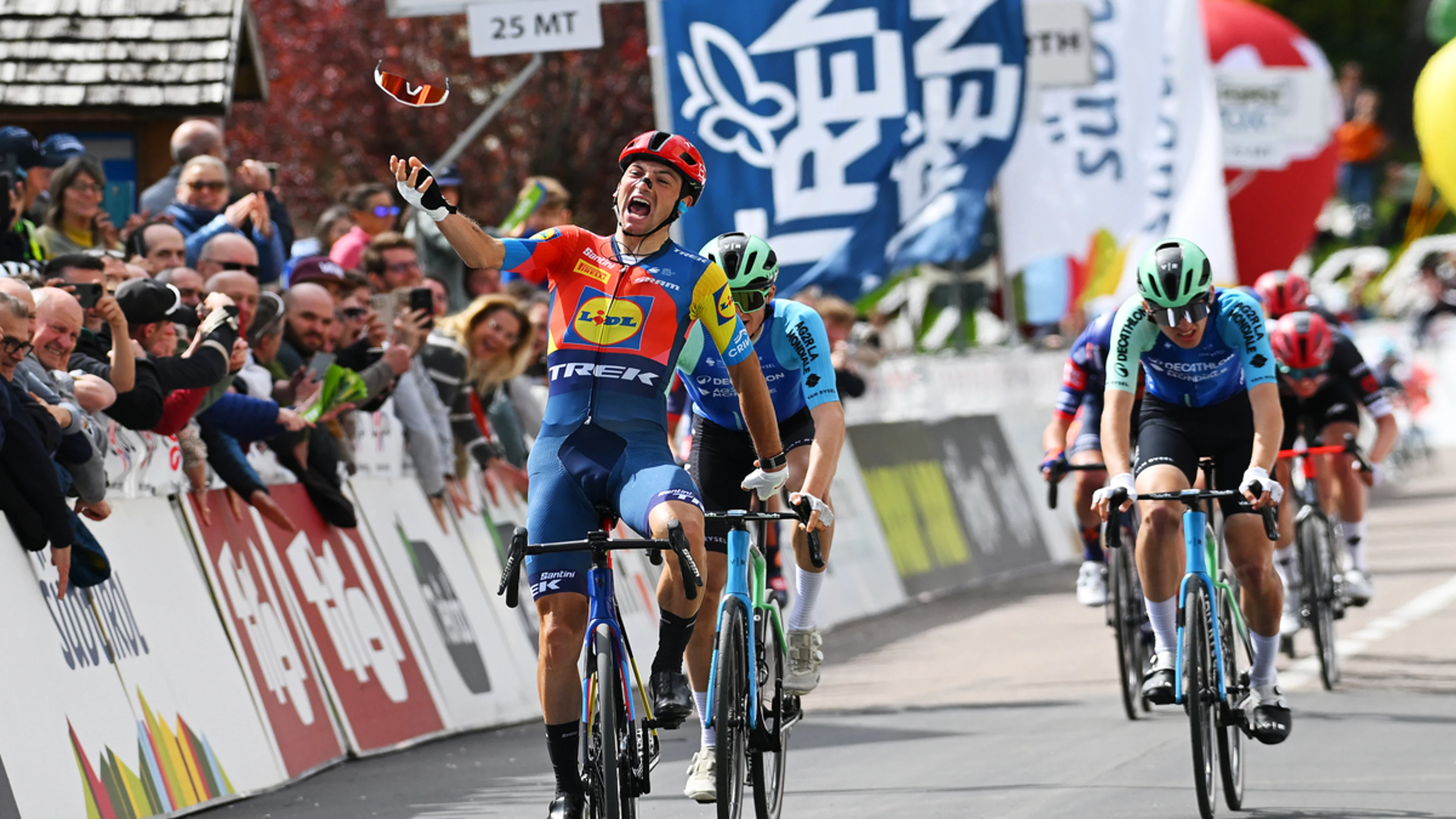 Ciccone win put in the shade over sunglasses celebration fine