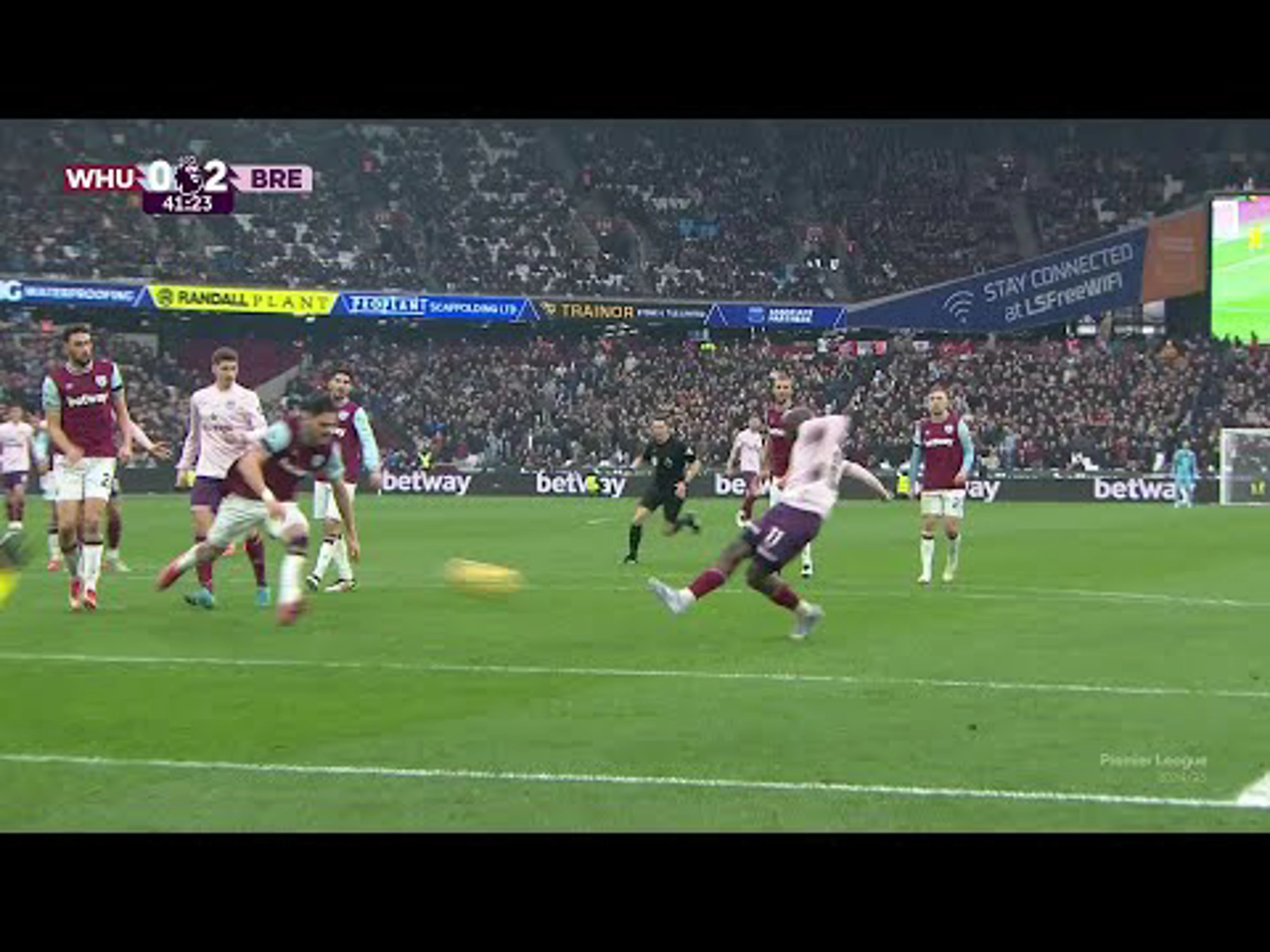 Yoane Wissa | 41ˢᵗ Minute Goal v West Ham