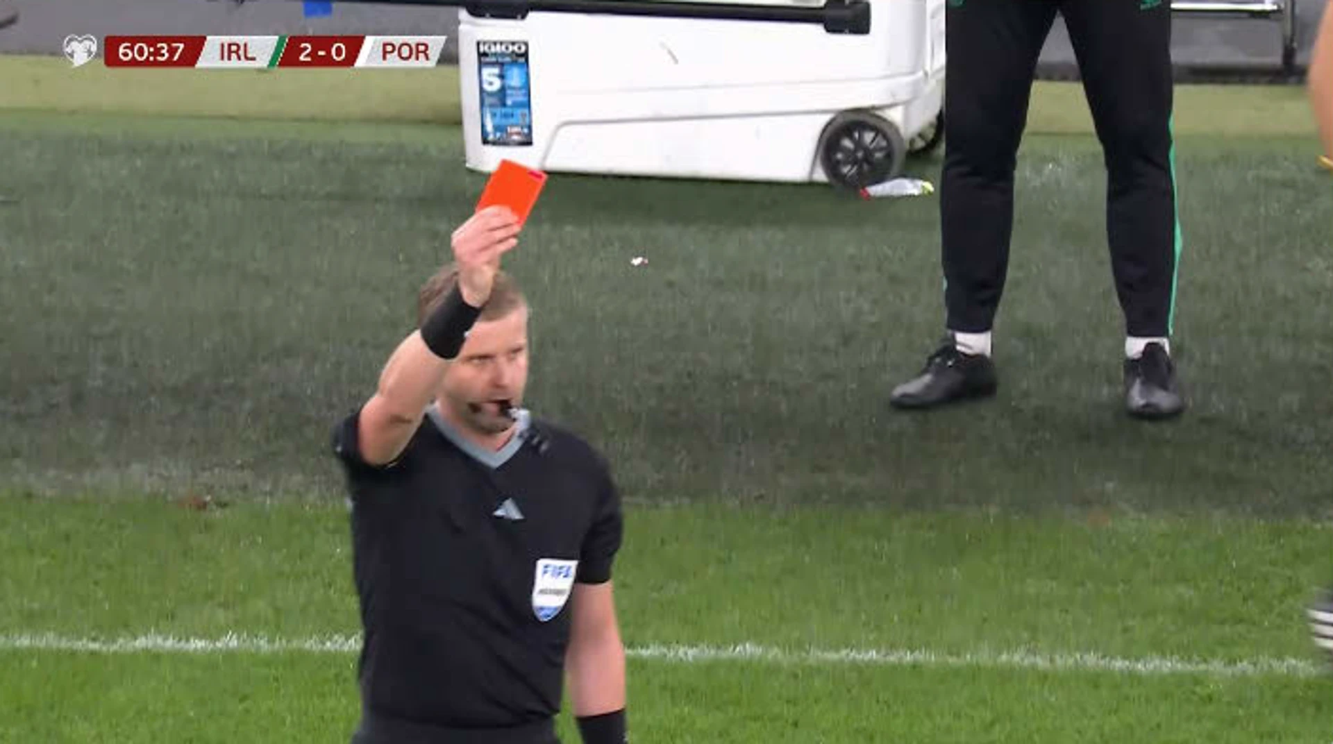 Ronaldo redcard | Portugal v Ireland