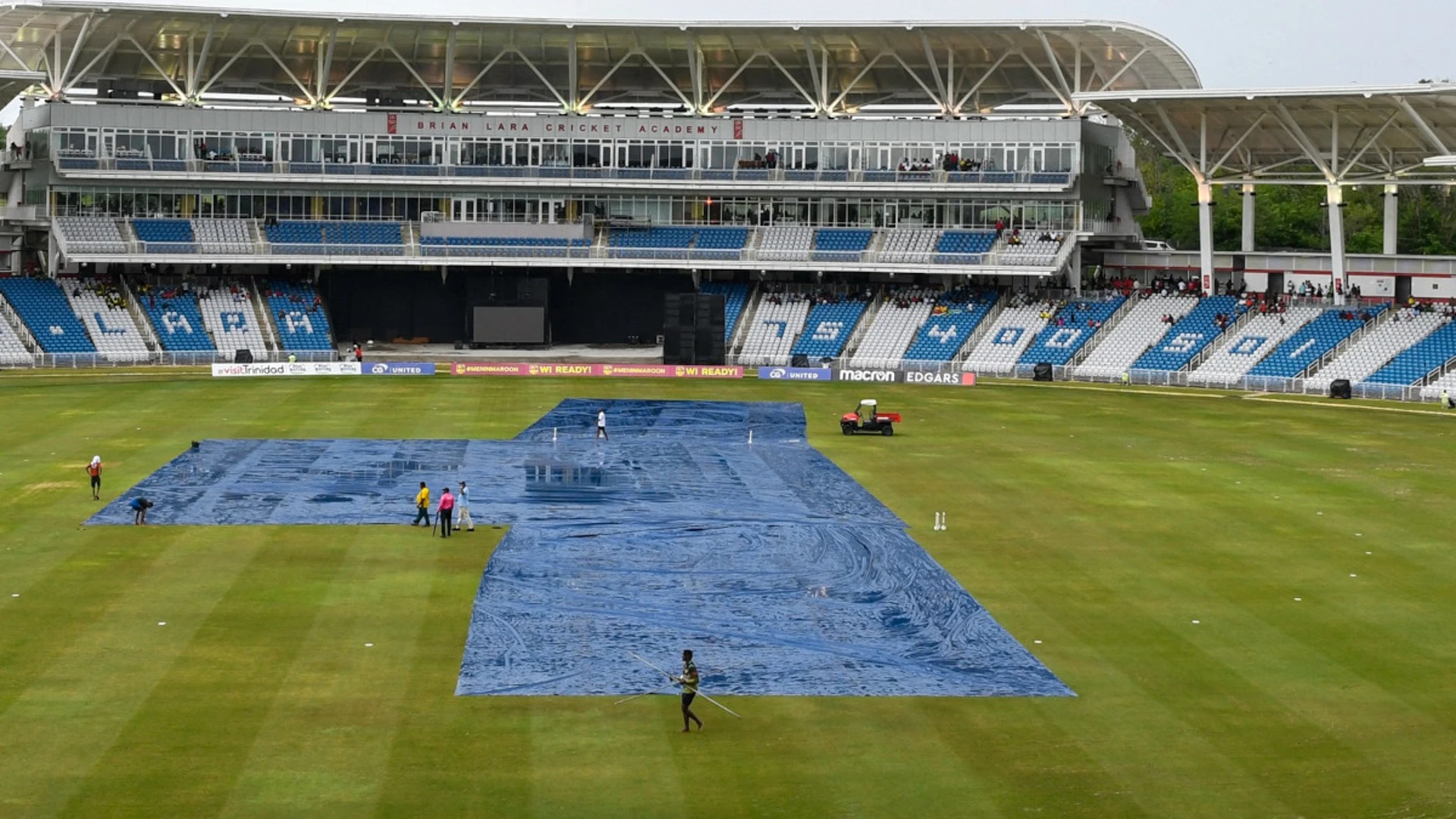 Toss delayed due to rain