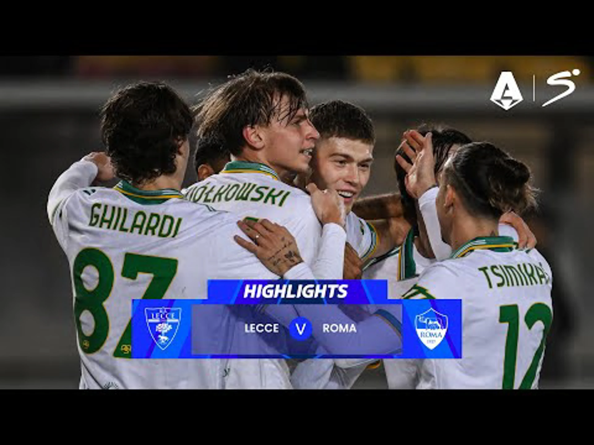 Lecce v Roma | Match Highlights | Italian Serie A Matchday 19