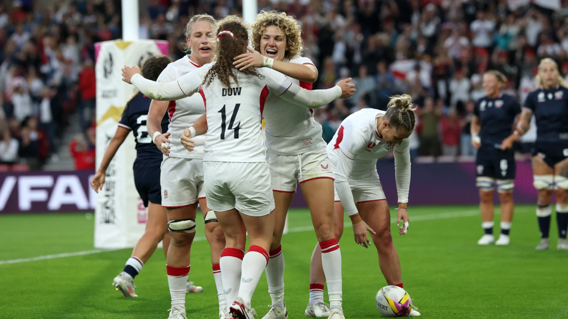 Eleven-try England start Women's Rugby World Cup with dominant showing