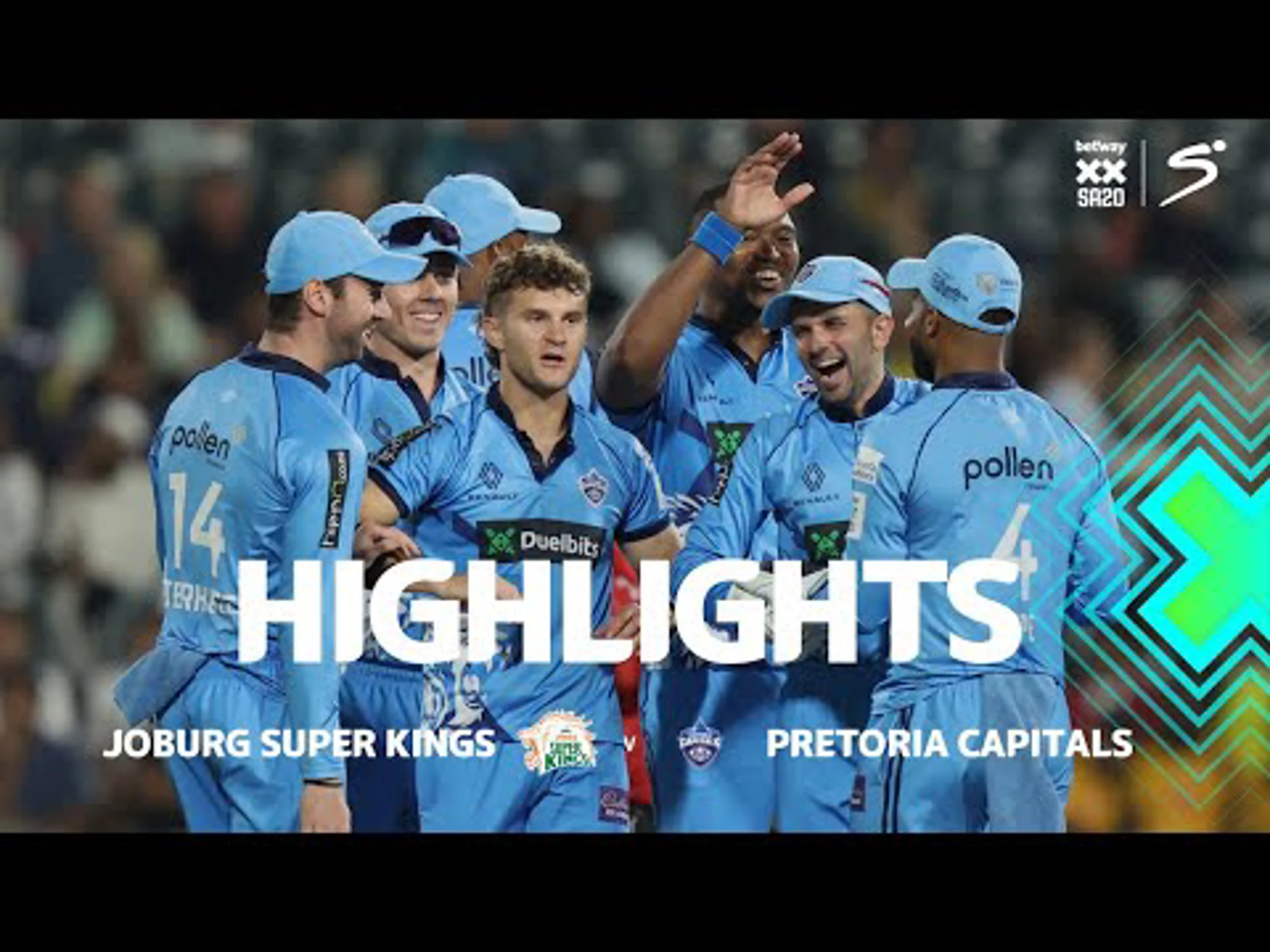 Joburg Super Kings v Pretoria Capitals | Betway SA20 | Short Highlights