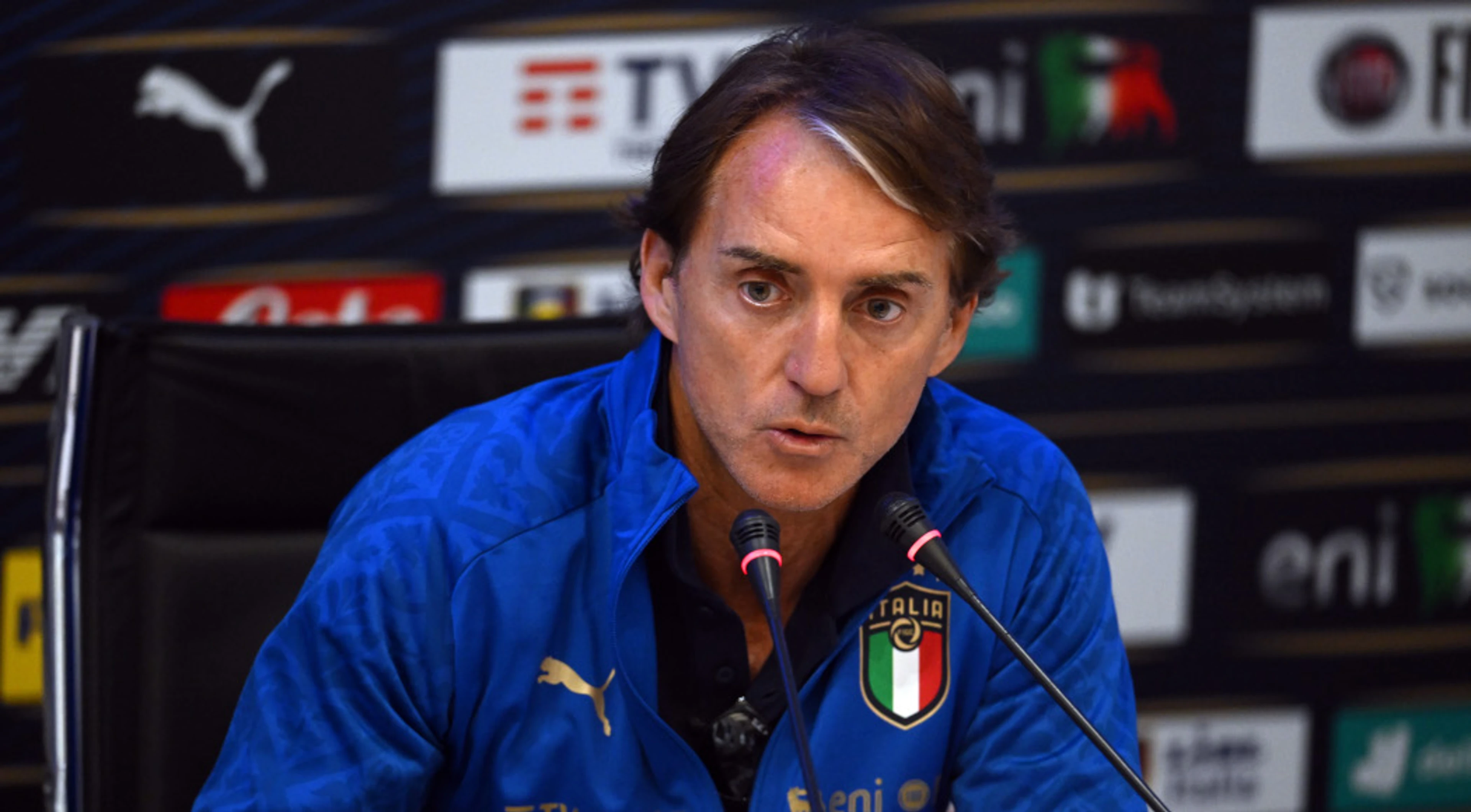 Mancini thanks Chiellini before send-off against Argentina