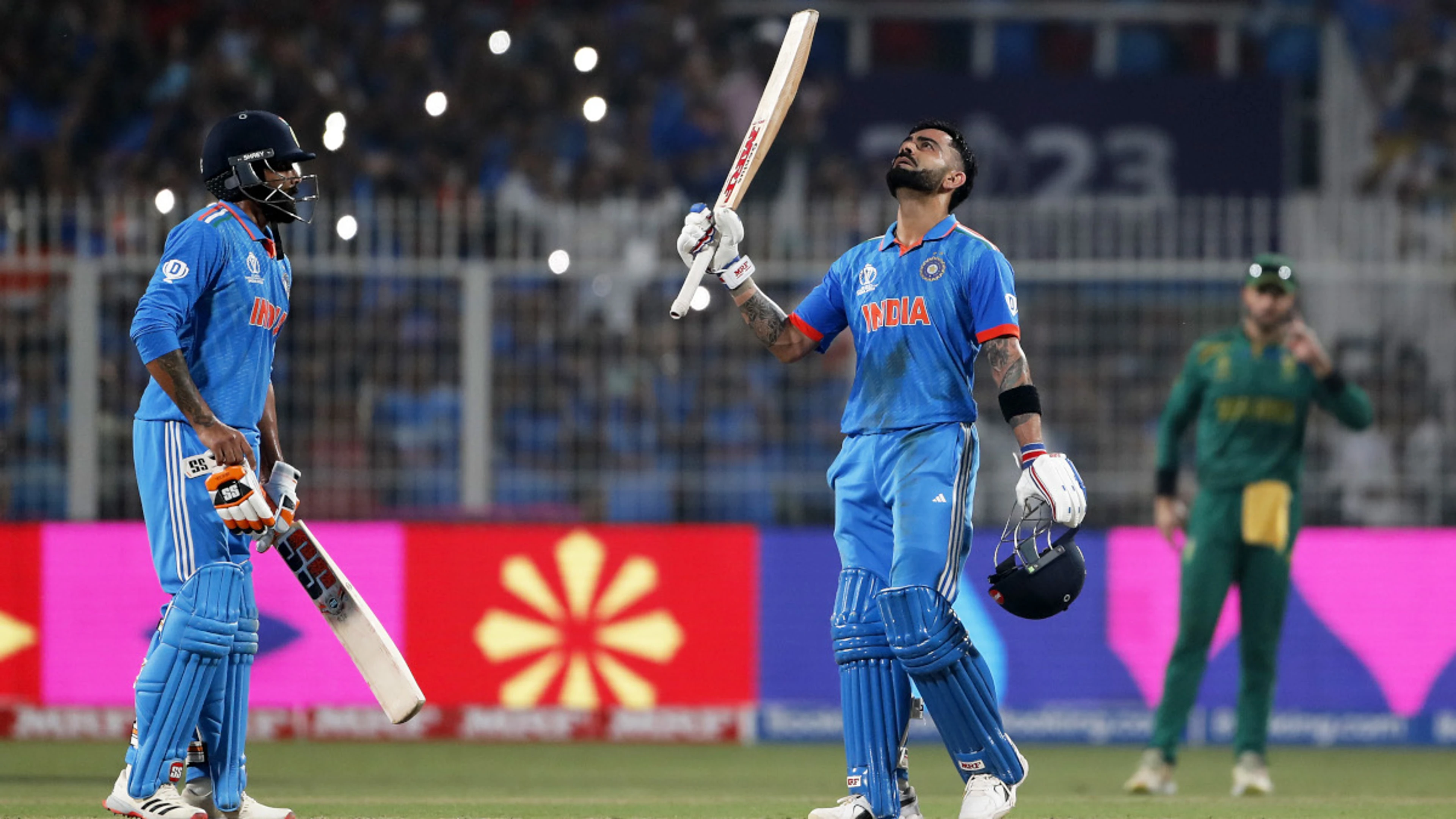 Kohli equals Tendulkar milestone with World Cup ton, India crush South Africa